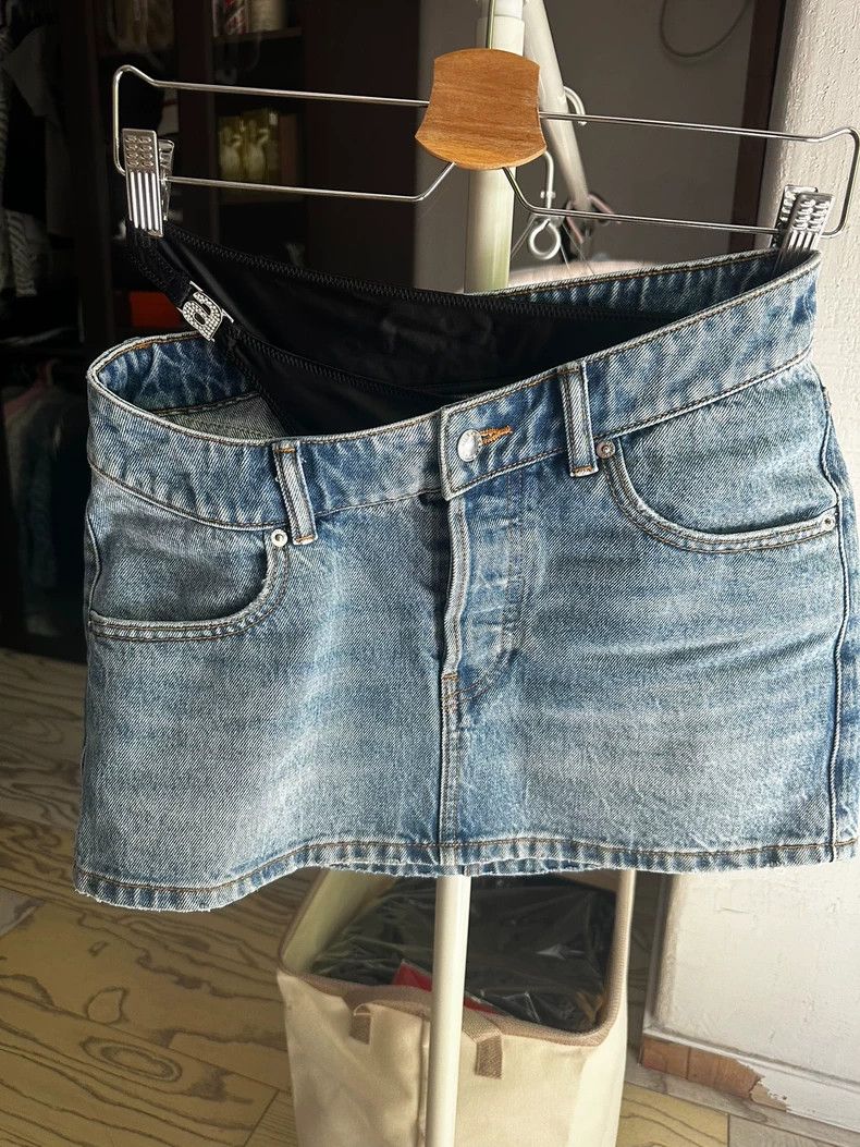 Alexander Wang Alexander Wang Denim Mini Skirt Size 26" / US 2 / IT 38 - 1 Thumbnail