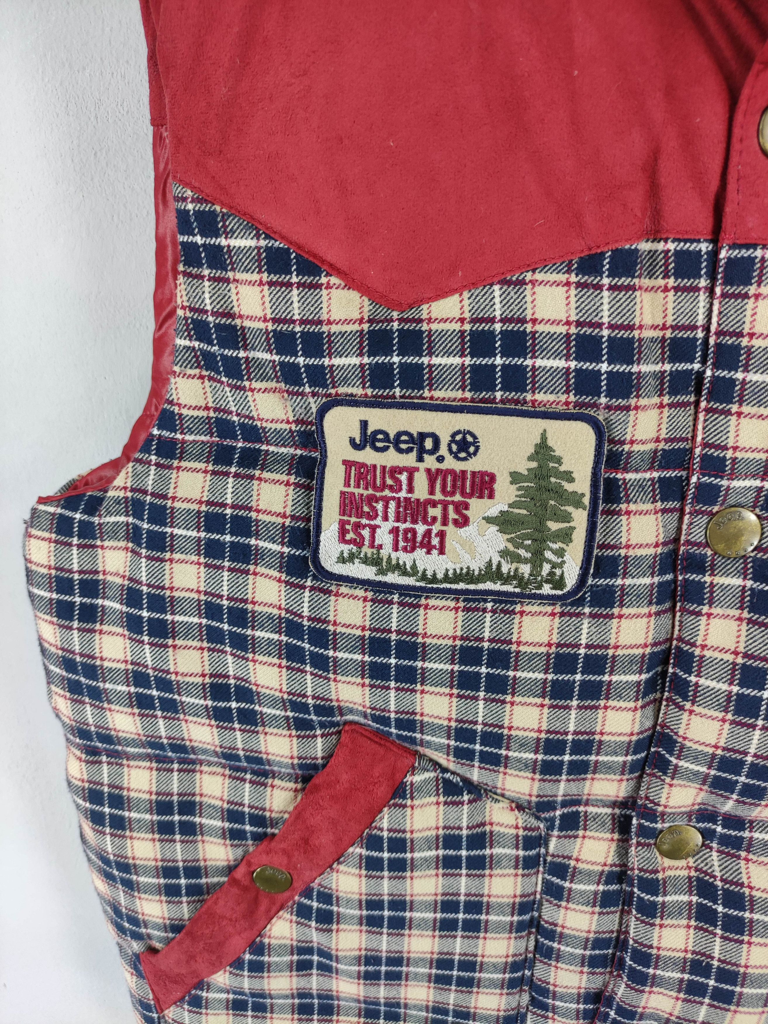 Jeep Vintage Jeep Pacth Vest Reversible Snap Button Puffer Size US M / EU 48-50 / 2 - 2 Thumbnail