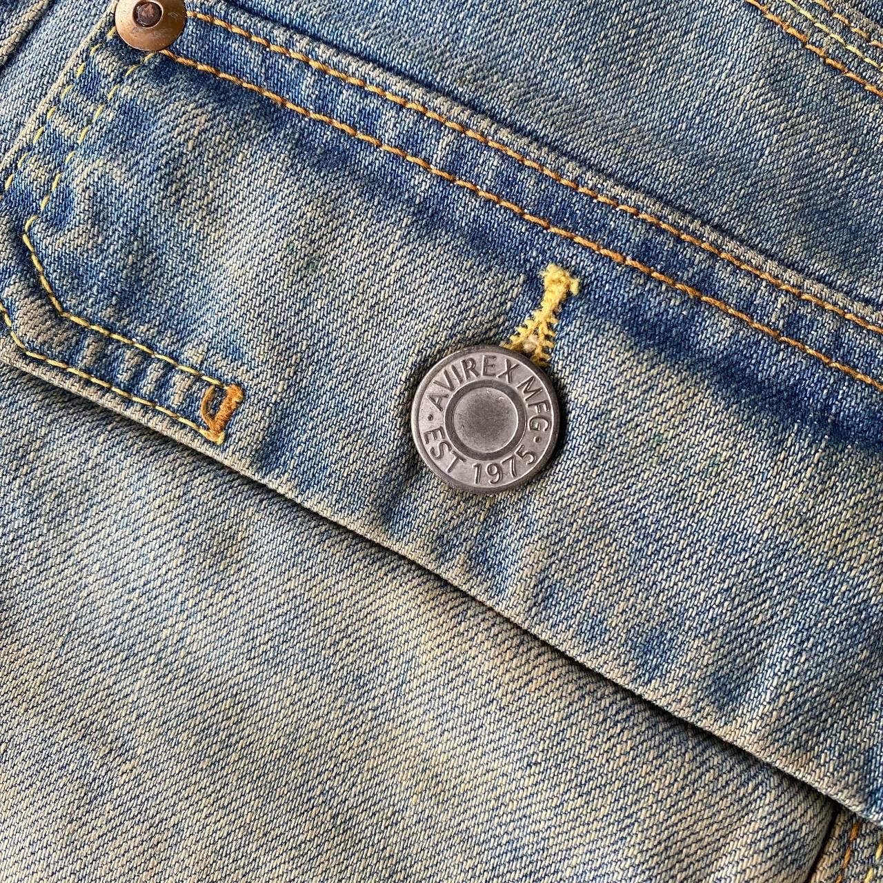 Avirex VINTAGE AVIREX BUSHPANT DENIM RUSTY WASH DIRTY STRAIGHT LEG Size US 30 / EU 46 - 17 Thumbnail