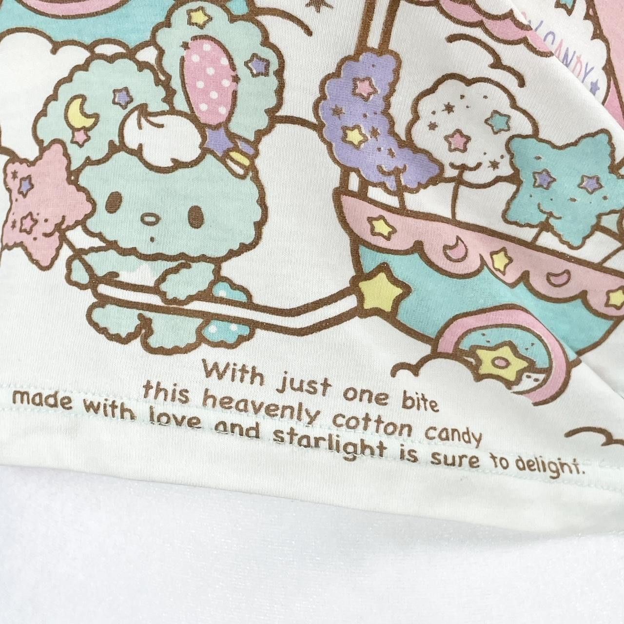 Japanese Brand Sanrio Little Twin Stars Cotton Candy Cute Baby Tee Size XS / US 0-2 / IT 36-38 - 4 Thumbnail