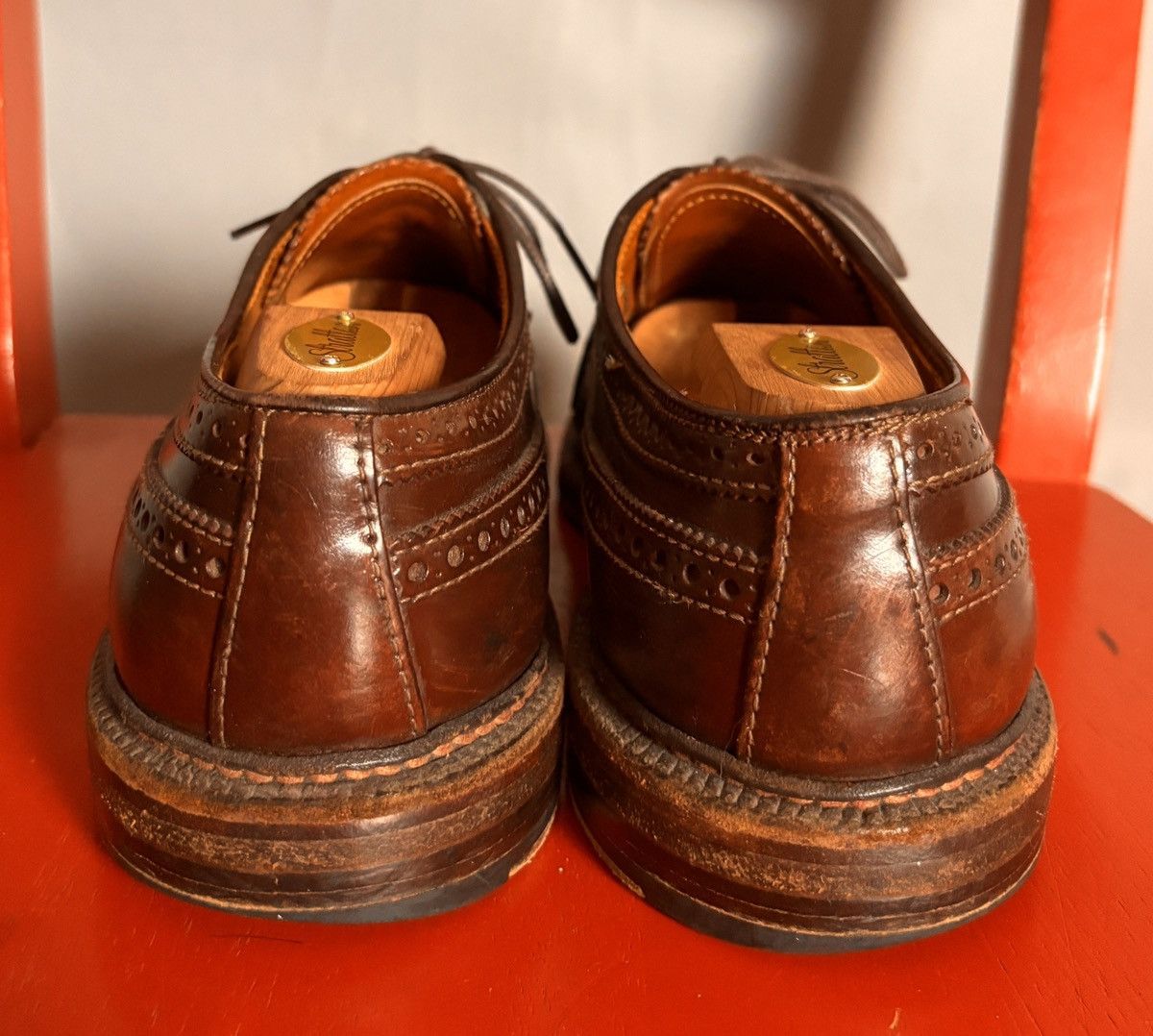 Alden Alden 975 Shell Cordovan Long Wing Blucher Size US 7.5 / EU 40-41 - 4 Thumbnail