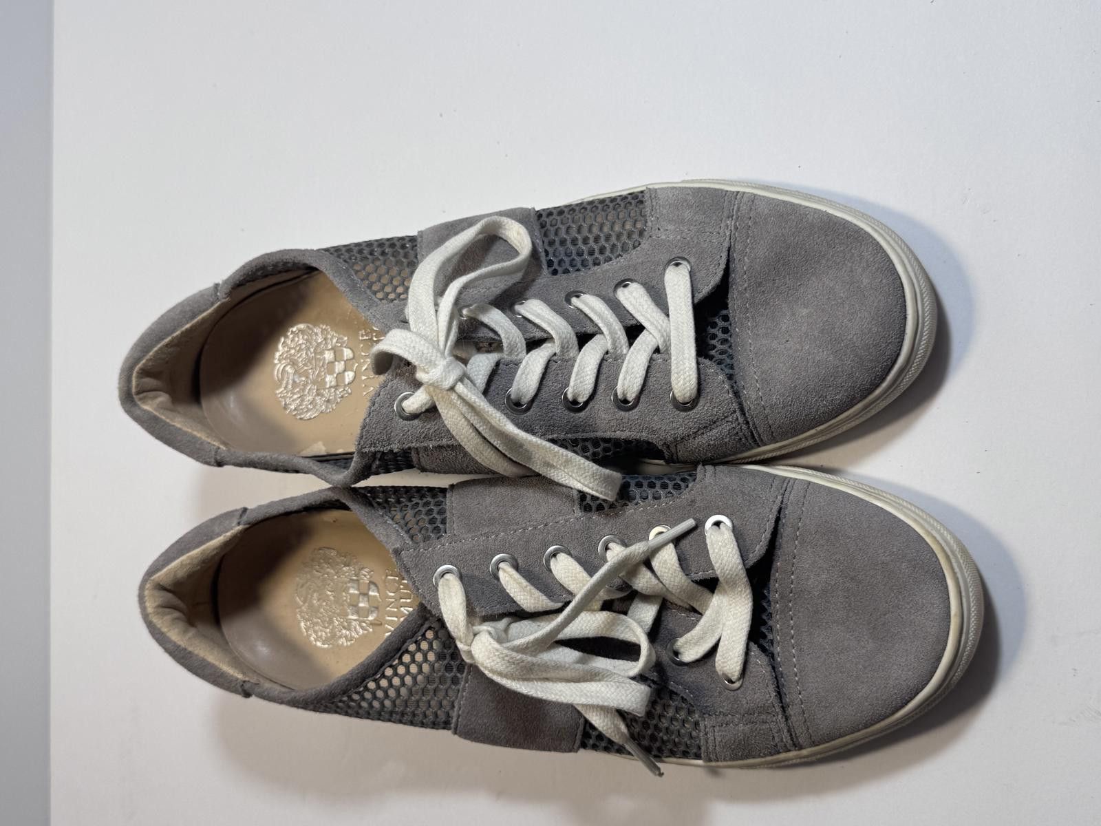 Vince Camuto Vince Camuto Women's Grey Sneaker Size 8 Suede Netted Mesh Size US 8 / IT 38 - 5 Thumbnail