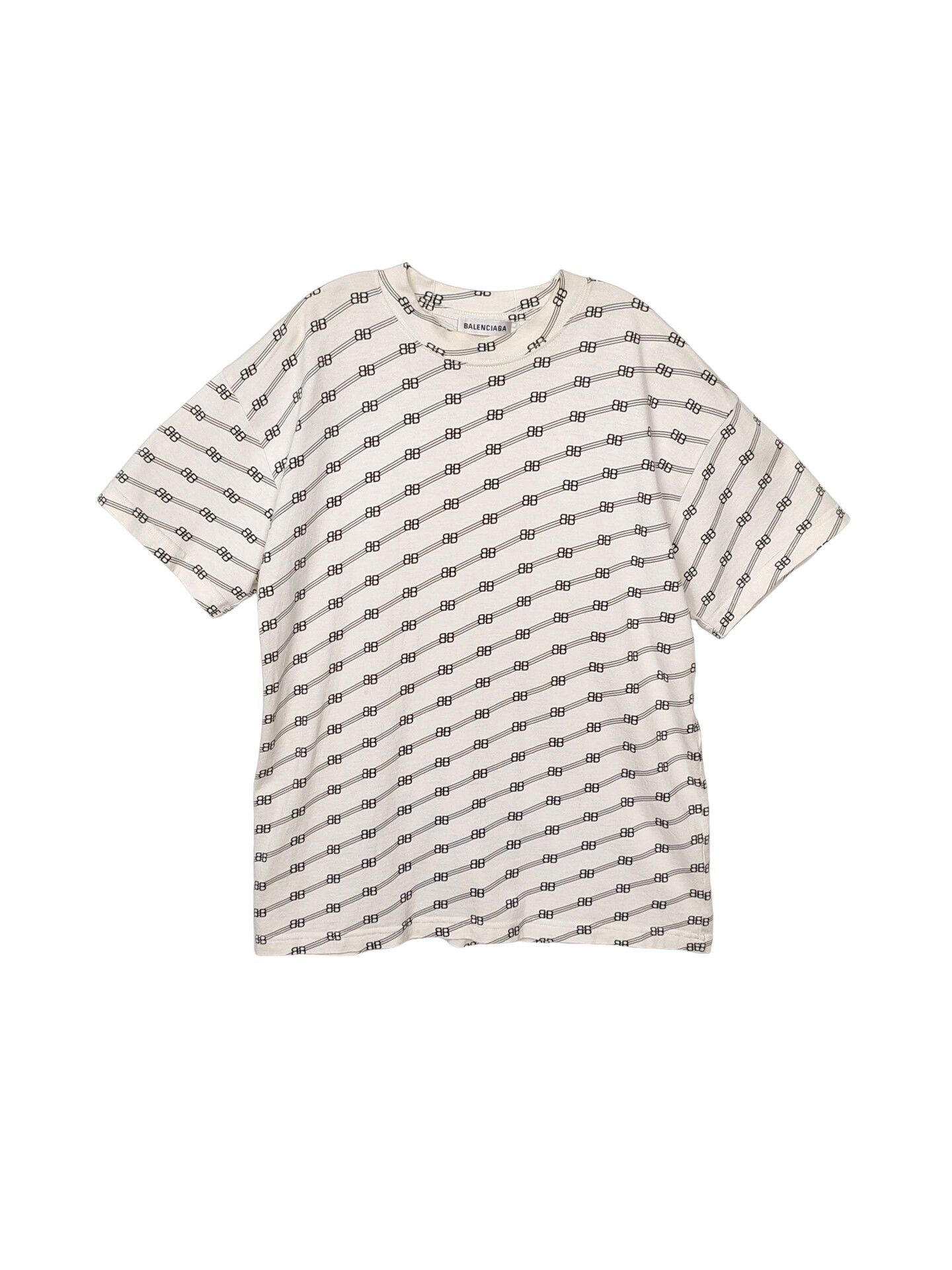 Balenciaga Balenciaga Monogram Print T-Shirt Size S Size US S / EU 44-46 / 1 - 1 Thumbnail