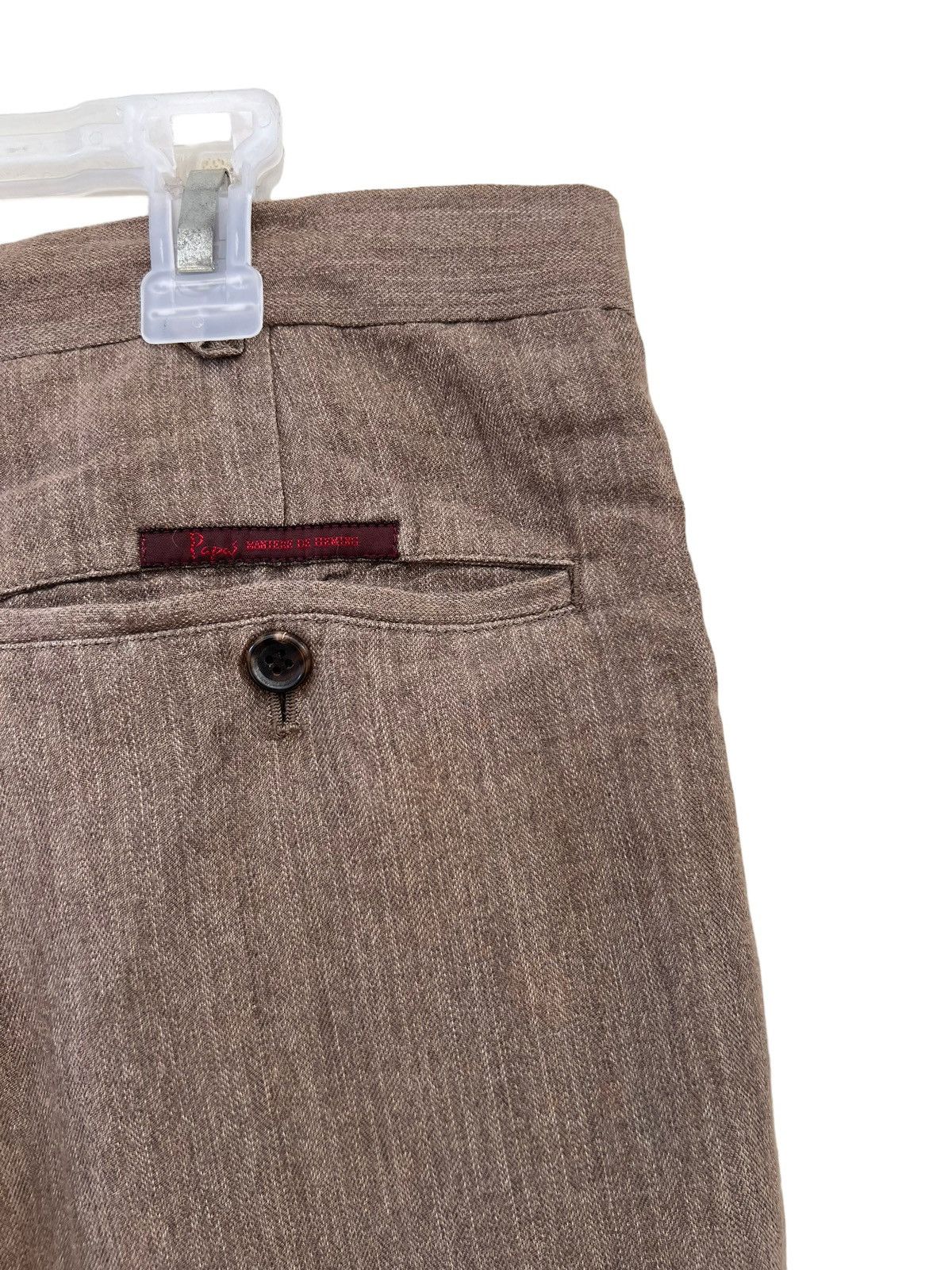 Other Vintage Papas Japan Sun Fade Light Brown Linen Loose Trouser Size US 32 / EU 48 - 20 Thumbnail