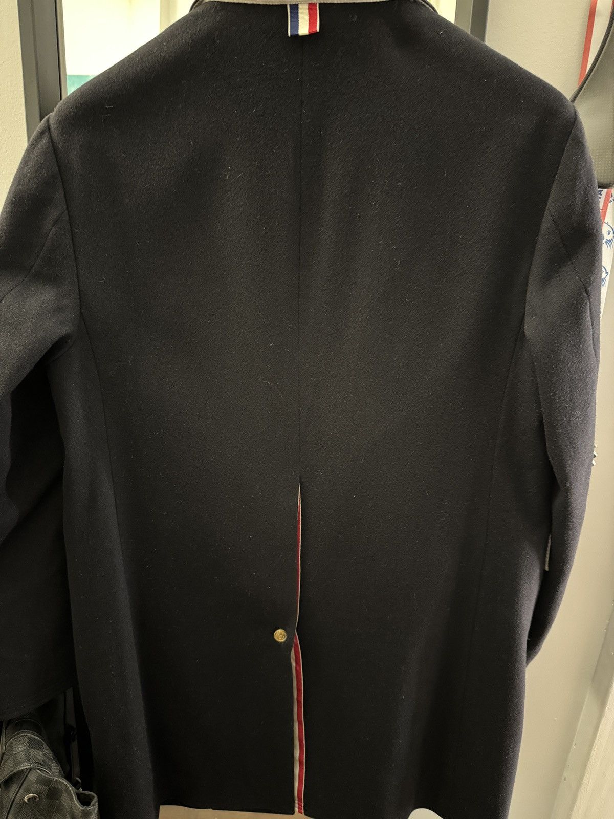 Thom Browne Thom Browne striped chesterfield cashmere wool coat Size US S / EU 44-46 / 1 - 5 Thumbnail