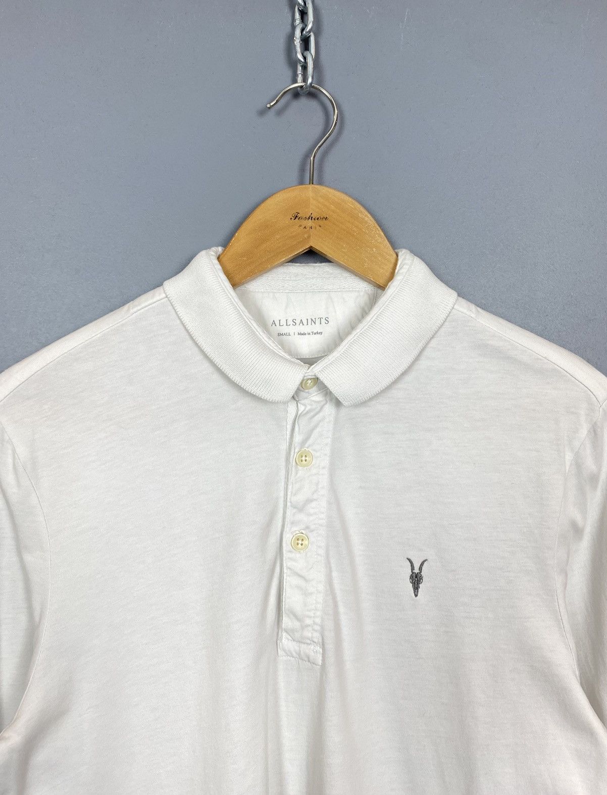 Allsaints Allsaints Bramford LS Polo Shirt Long Sleeve Size S White Size US S / EU 44-46 / 1 - 2 Thumbnail