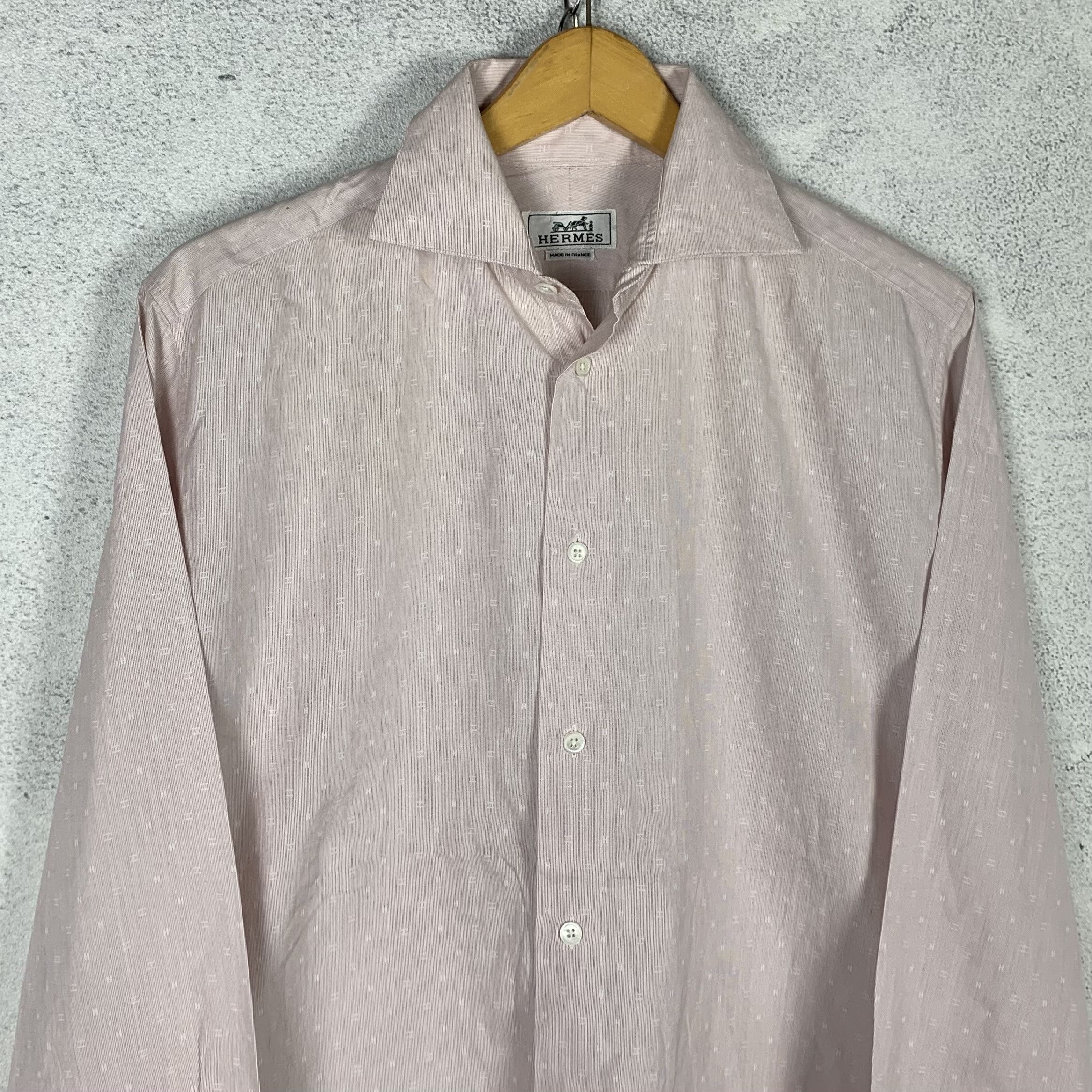 Hermes Vintage Hermes Shirt Size US M / EU 48-50 / 2 - 2 Thumbnail