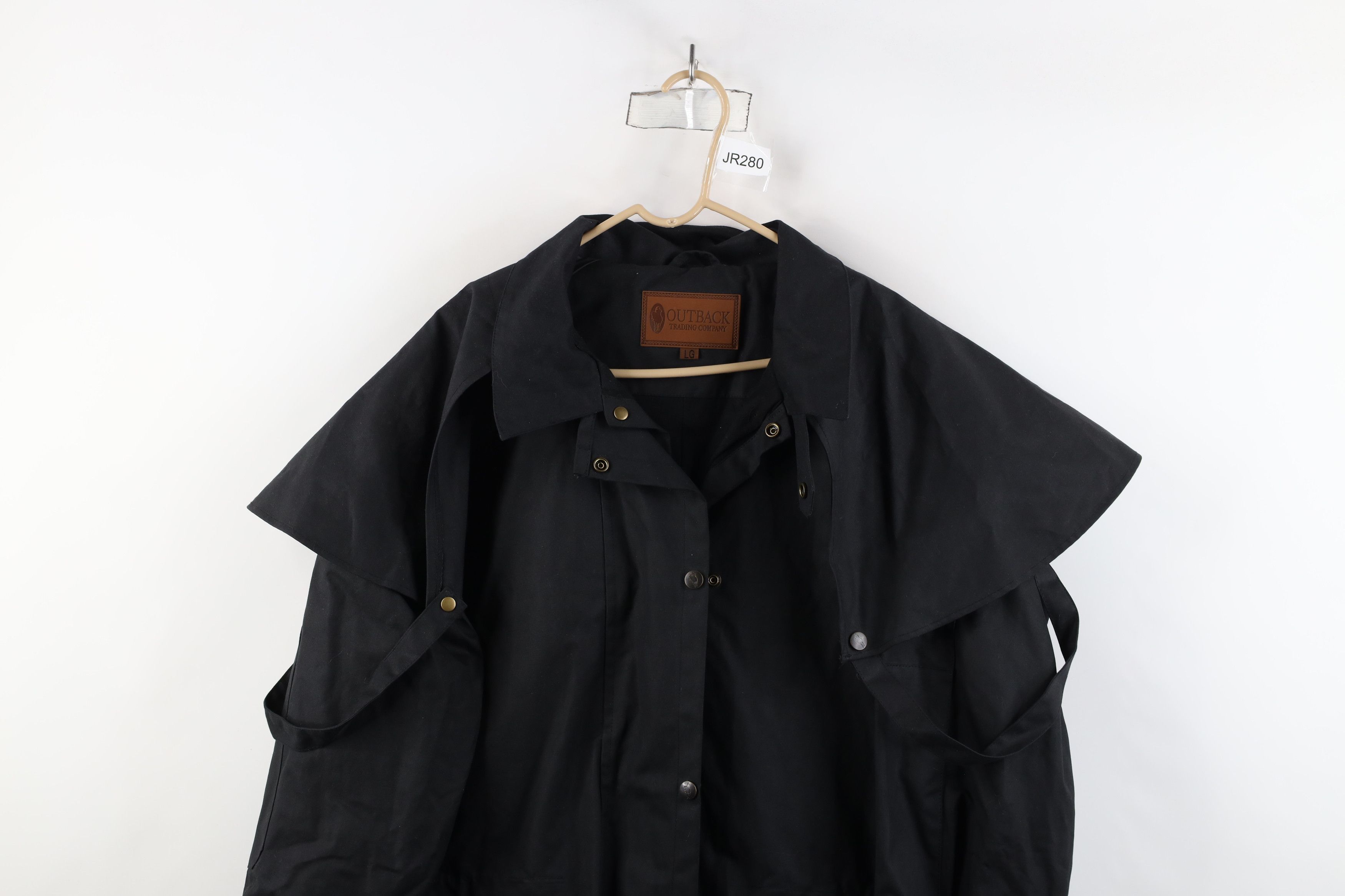 Vintage Vintage Streetwear Oilskin Western Duster Jacket Black Size US L / EU 52-54 / 3 - 2 Thumbnail