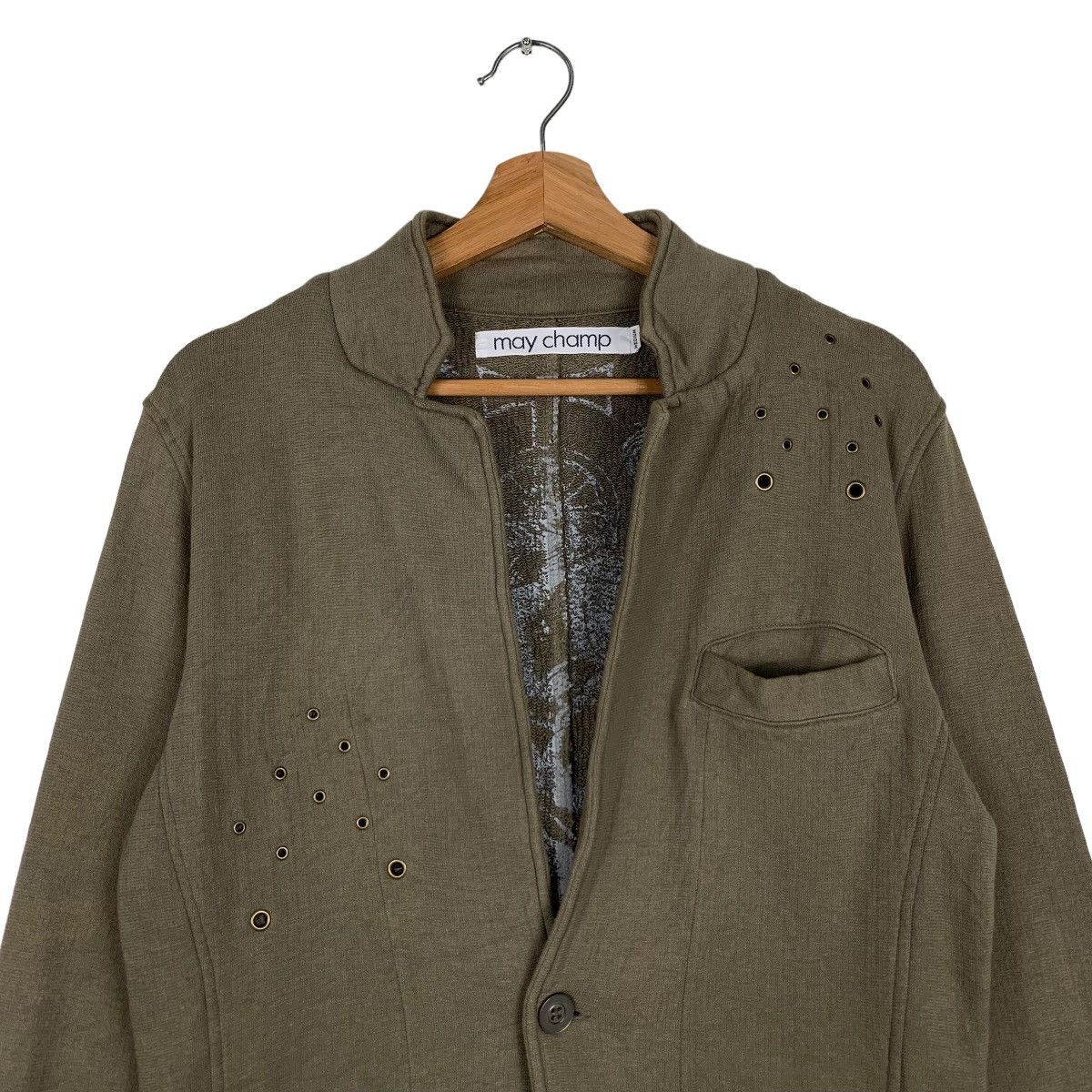 Japanese Brand MAY CHAMP Studded Casual Jacket #0184-C9 Size US M / EU 48-50 / 2 - 3 Thumbnail