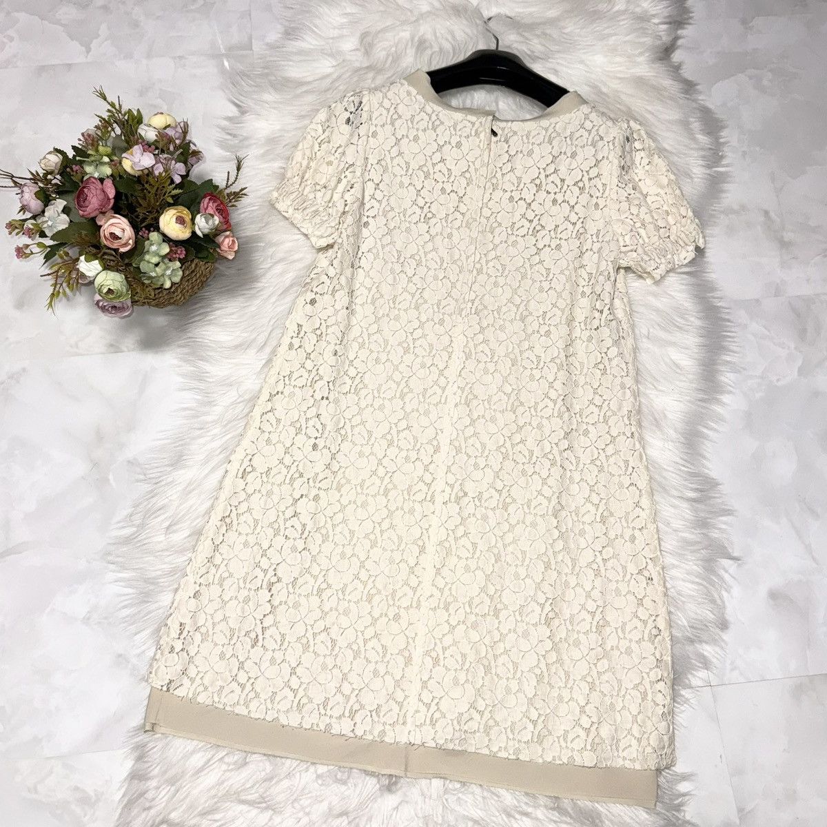 Dolce & Gabbana Authentic Dolce & Gabbana Floral Lace Short-Sleeve Dress 40 Size S / US 4 / IT 40 - 3 Thumbnail