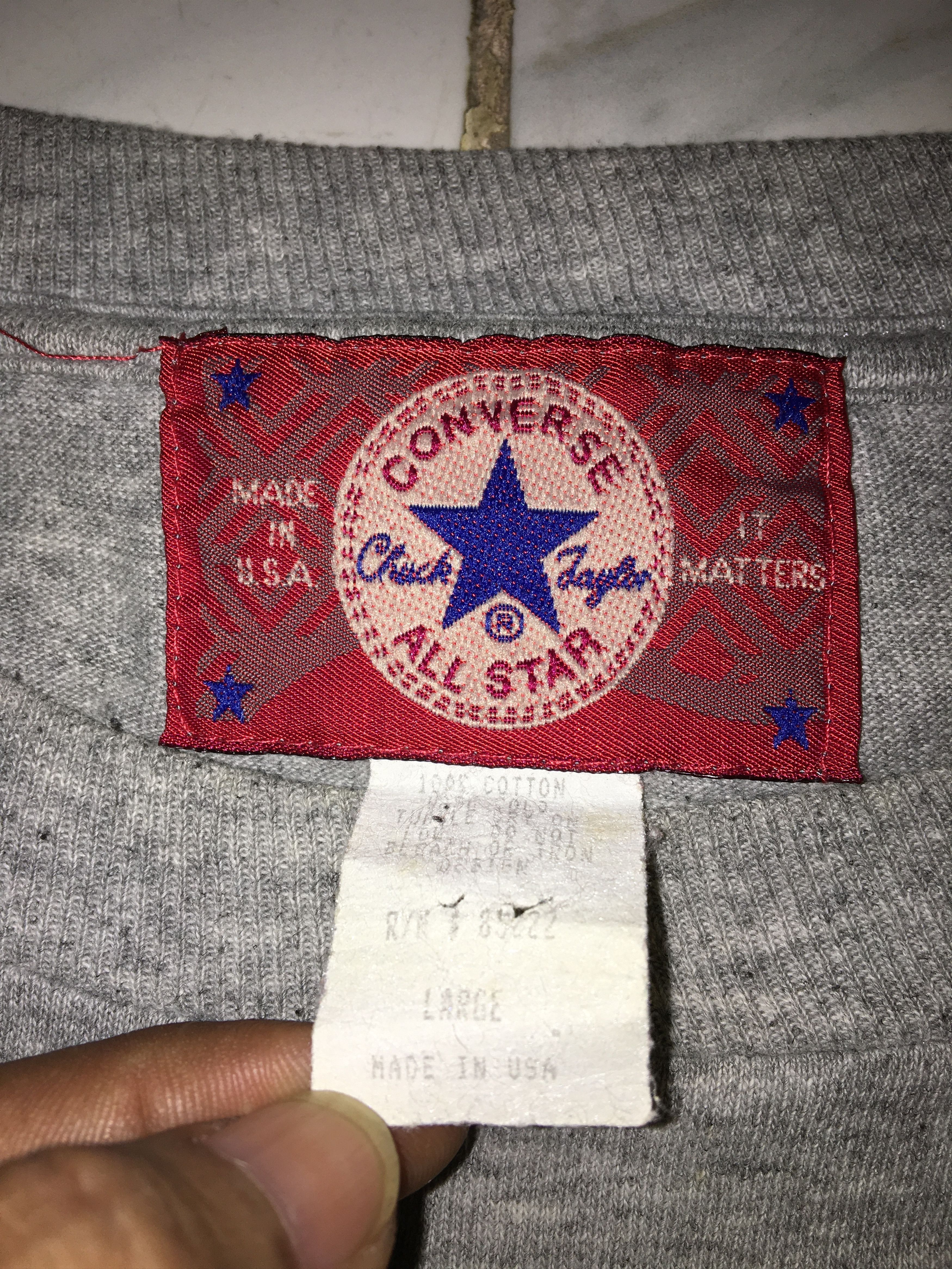 Converse × Vintage Vintage 90s Converse Tshirts Size US XL / EU 56 / 4 - 6 Thumbnail