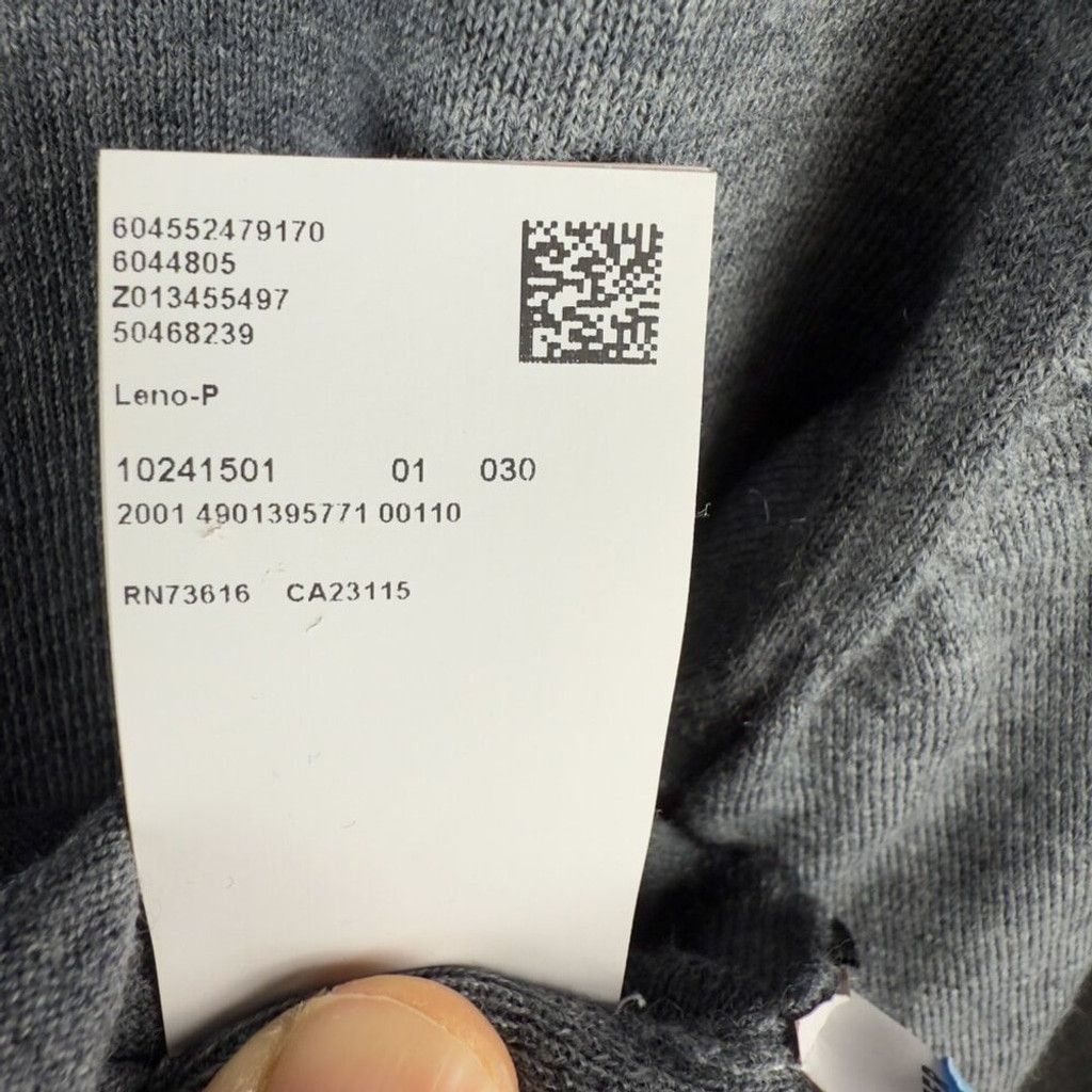 Hugo Boss BOSS by HUGO BOSS Leno Crew Neck Grey Jumper Sweater Size S Size US S / EU 44-46 / 1 - 9 Thumbnail