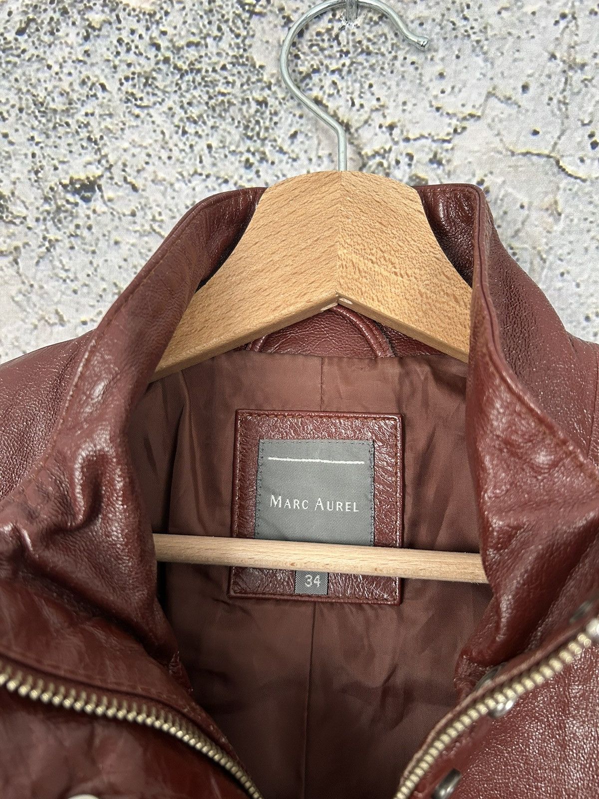 Genuine Leather Vintage Genuine Leather Avantgarde 90s Brown Jacket Size M / US 6-8 / IT 42-44 - 6 Thumbnail