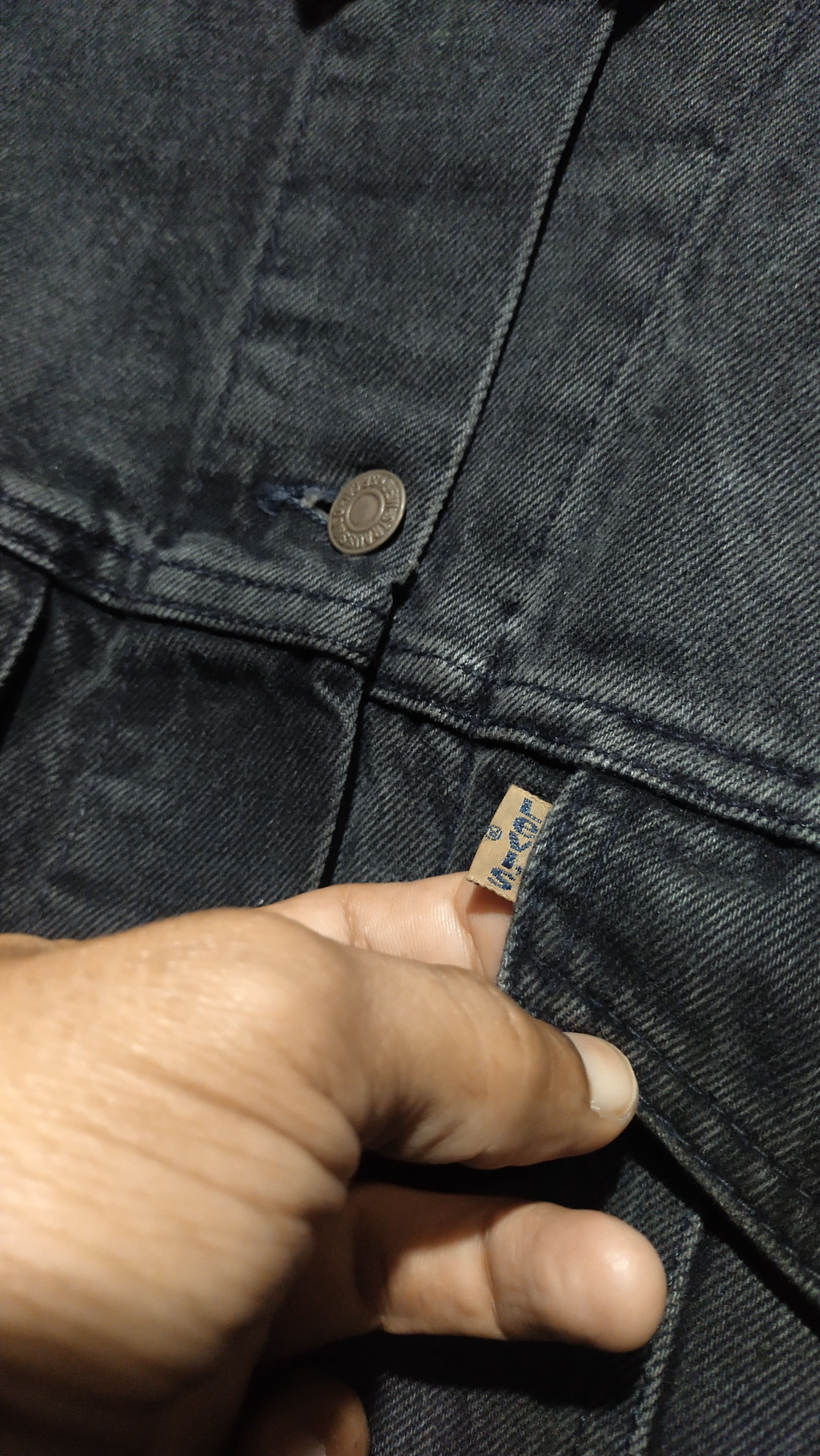 Levi's Vtg x Rare Levis Black Denim Jacket Size US L / EU 52-54 / 3 - 4 Thumbnail