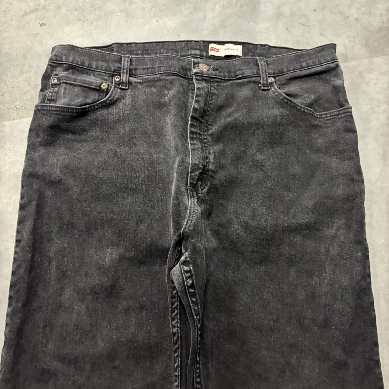 Japanese Brand × Vintage Crazy Vintage Y2K/2000s Grunge Black Essential Denim Jeans! Size US 38 / EU 54 - 5 Thumbnail