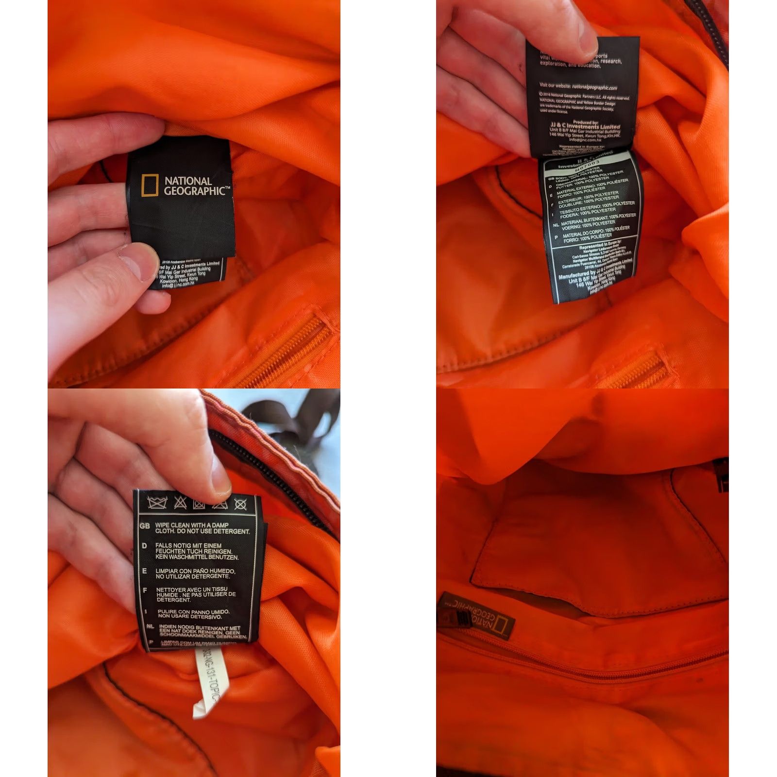 Vintage National Geographic Backpack Orange 14L Mens Bag Polyester Backpack Orange 14L Men Localized Search N/A Size ONE SIZE - 8 Thumbnail