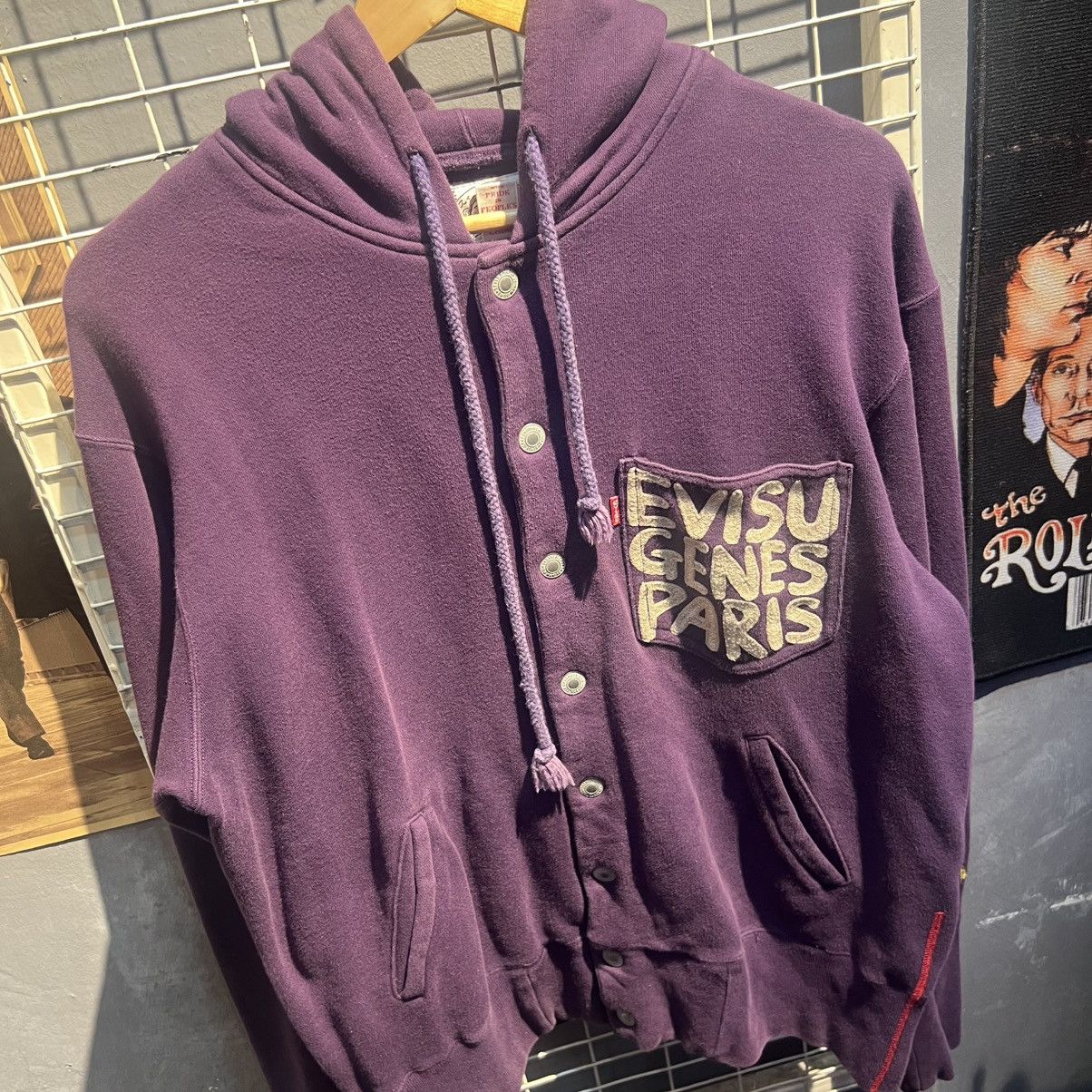 Evisu “EVISU” BUTTON UP EMBROIDERY HOODIE Size US L / EU 52-54 / 3 - 3 Thumbnail