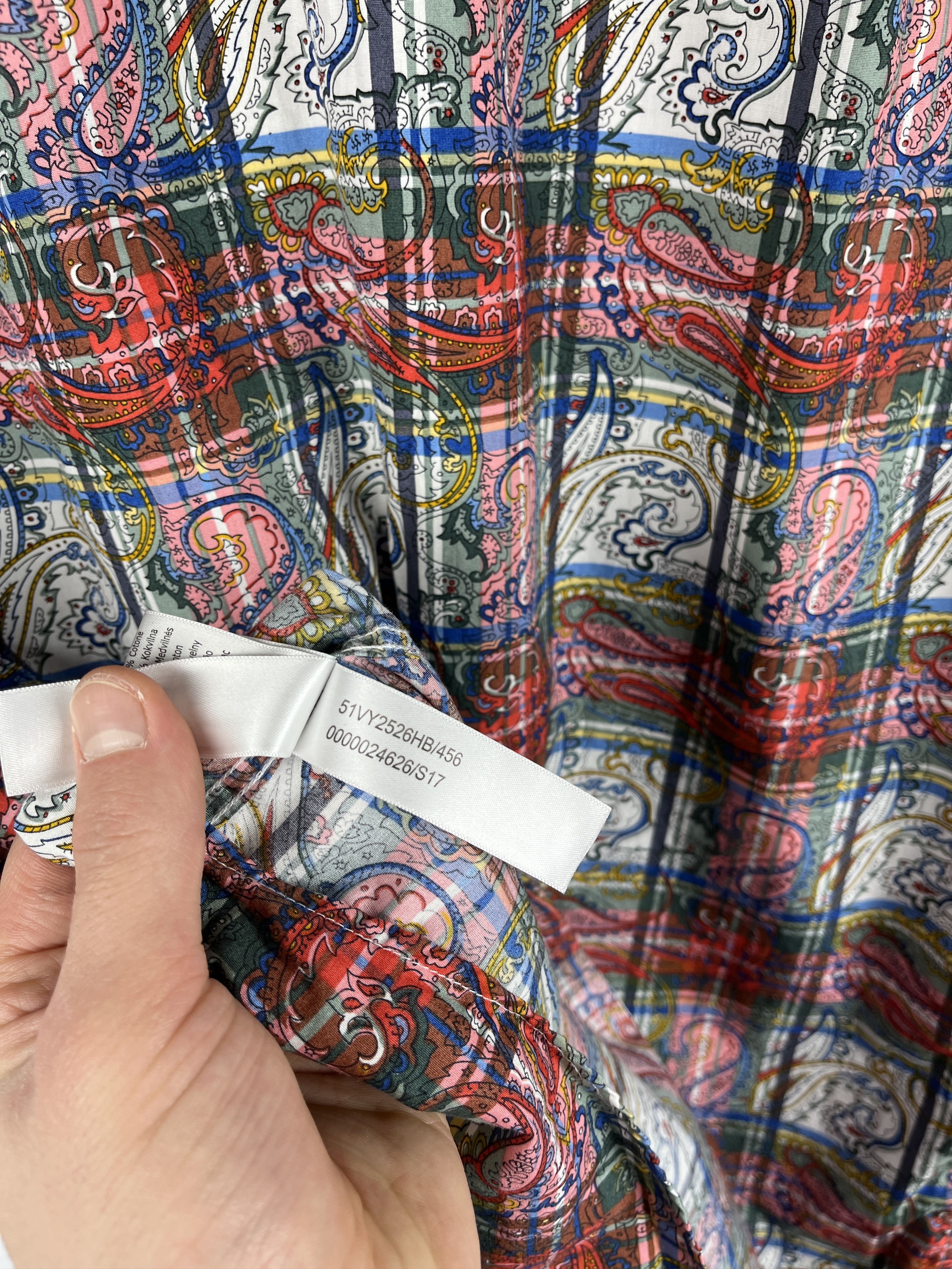 Viyella Viyella Paisley Check Pattern Short Sleeve Shirt Size US L / EU 52-54 / 3 - 12 Thumbnail