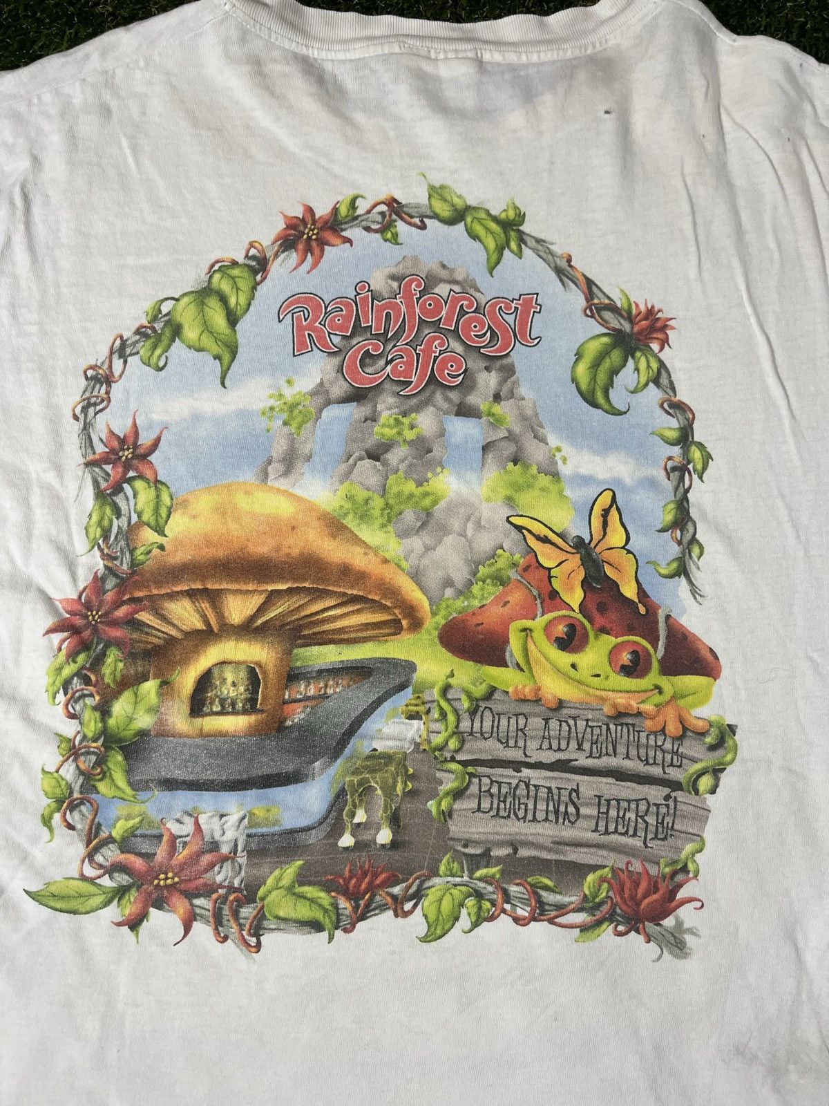 Rainforest × Vintage Vintage 90s Made in USA Distressed Orlando Rain Forest Cafe Size US XXL / EU 58 / 5 - 2 Thumbnail
