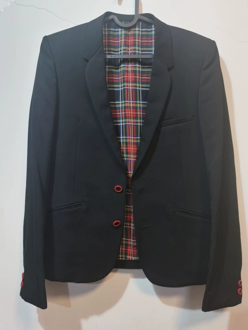 Number (N)ine Number (N)ine Size 2Early red buckle suit wool slim coat Re Size 38R - 3 Thumbnail