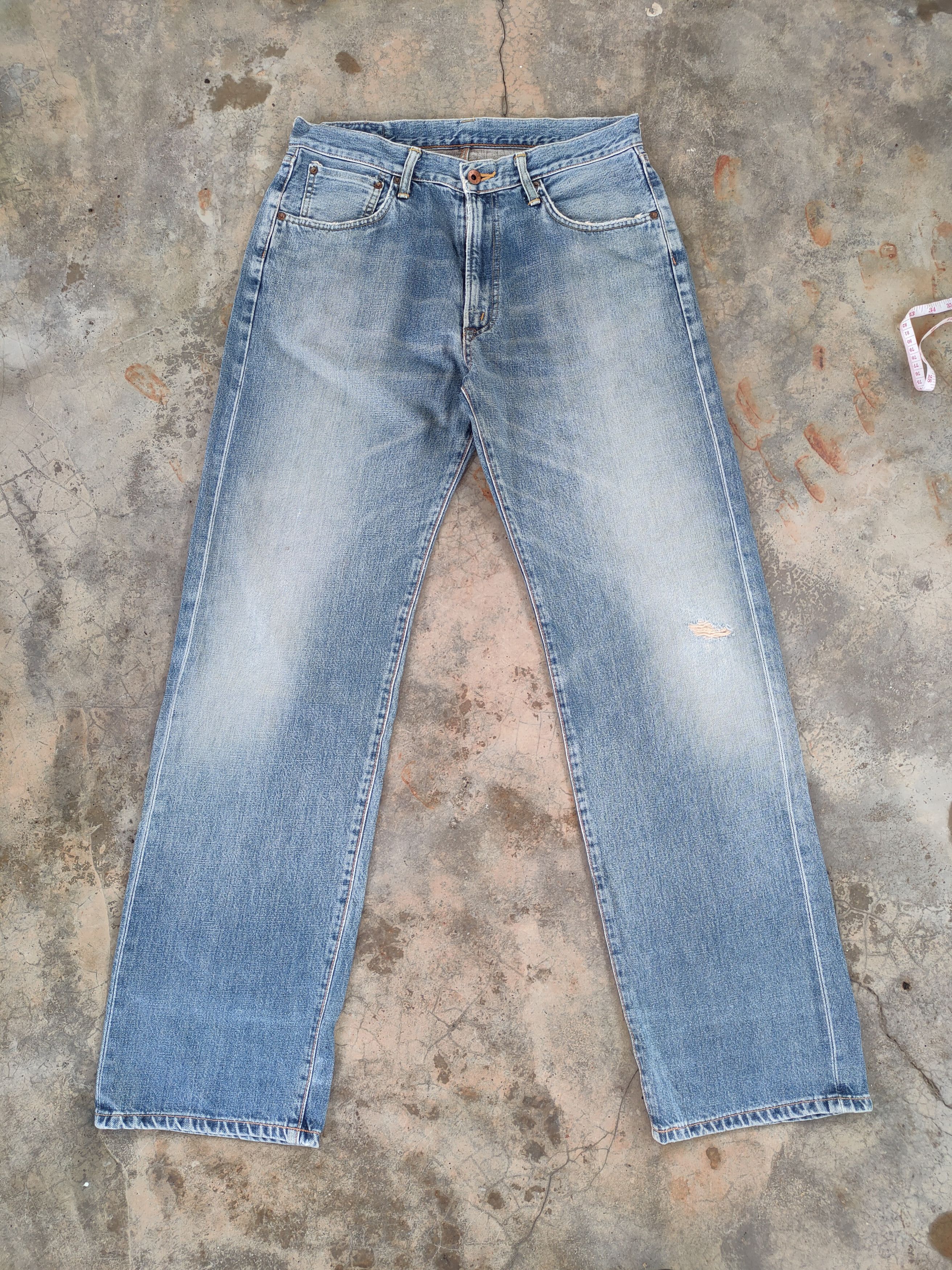 Edwin W34 VINTAGE EDWIN 505X SELVEDGE FADED DENIM PANTS Size US 34 / EU 50 - 1 Thumbnail