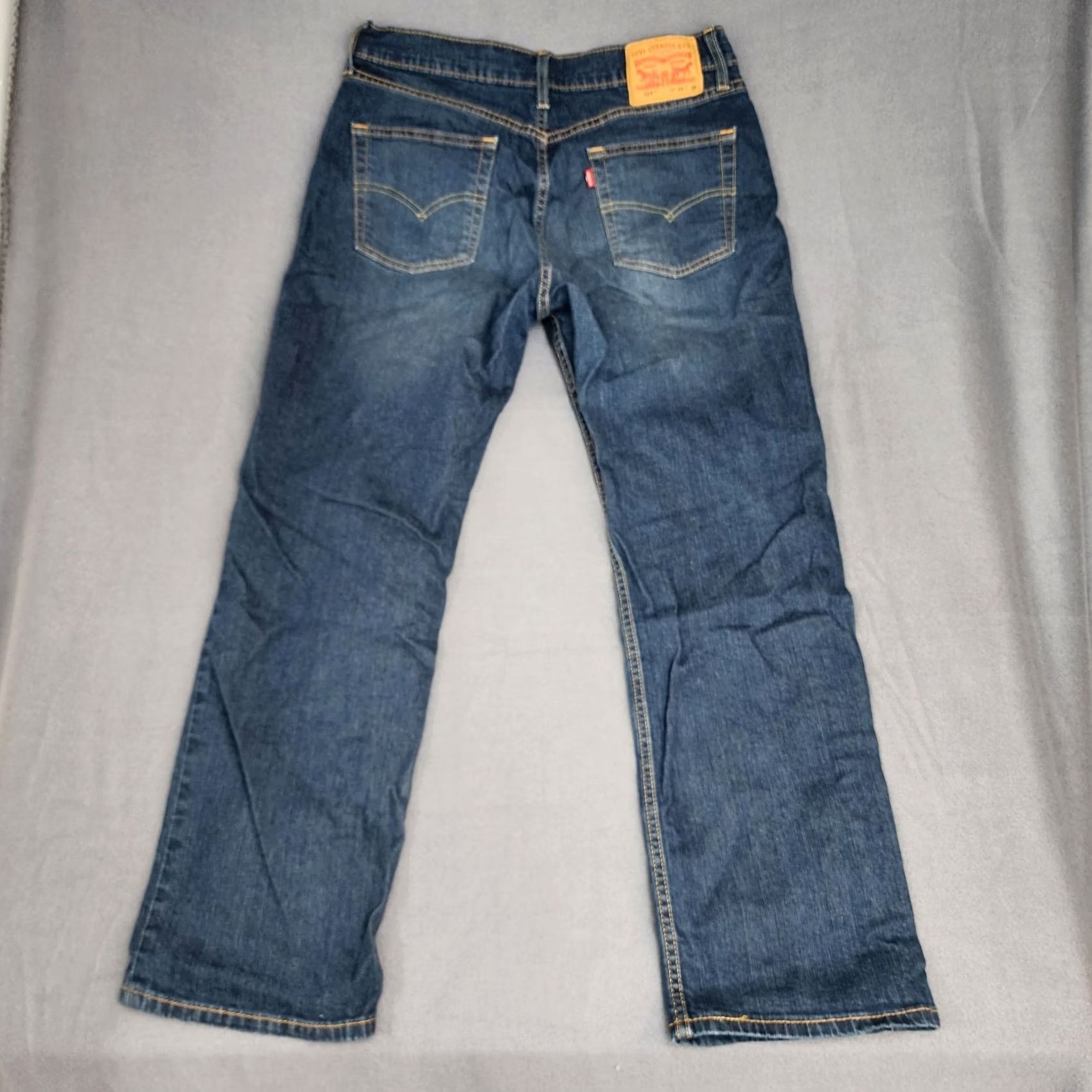 Levi's Levi's Men Jeans 32x28 Straight Regular Dark Cotton Blend Stretch 514 Tag 34x30 Size US 32 / EU 48 - 2 Thumbnail