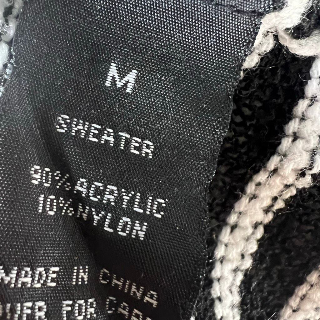 Other AB Studio, Fly Away Waterfall Draped Black White Striped Car Size M / US 6-8 / IT 42-44 - 6 Thumbnail