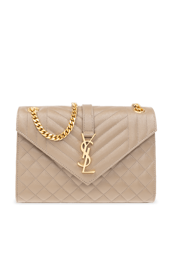 Saint Laurent Paris o1s1wg110425 600185 Size: OS / Envelope Medium Bag in Beige Size ONE SIZE - 2 Thumbnail