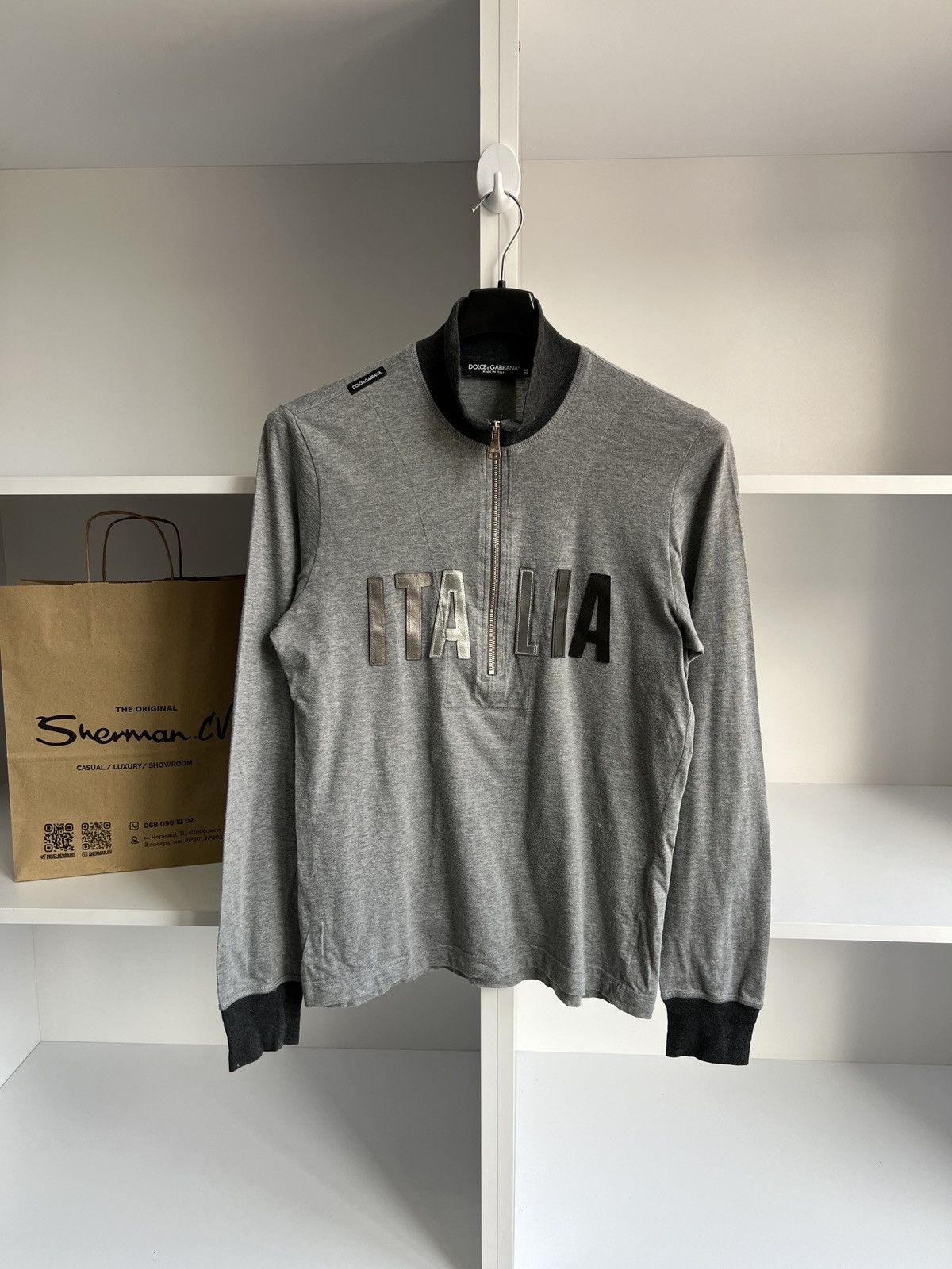 Vintage Dolce Gabbana Luxury 1/4 zip sweatshirt