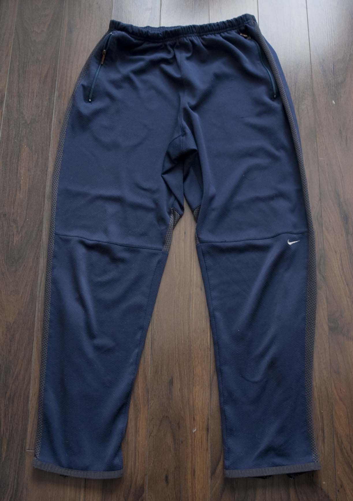 Nike × Vintage Nike Track Pants Y2K Size M/ 33x29 Dark Blue Size US 33 - 1 Thumbnail