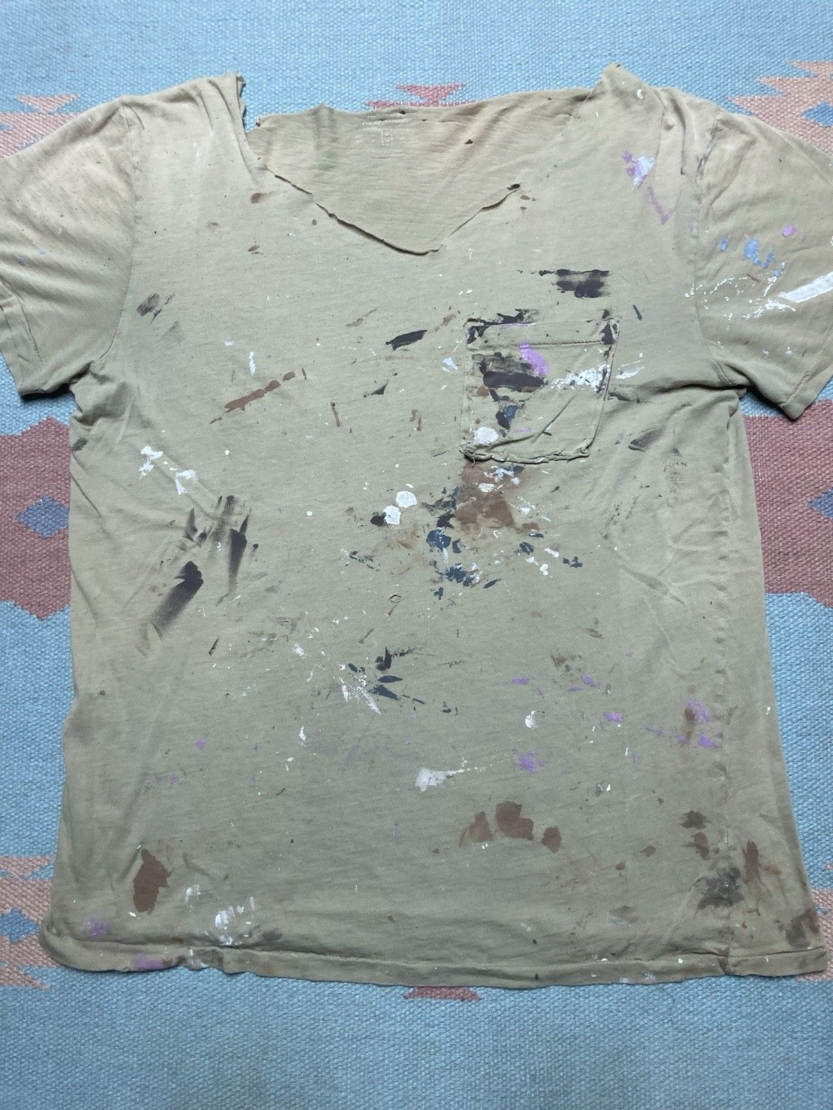Urban Outfitters Urban outfitters pocket t shirt paint distressed splatter M Size US M / EU 48-50 / 2 - 3 Thumbnail