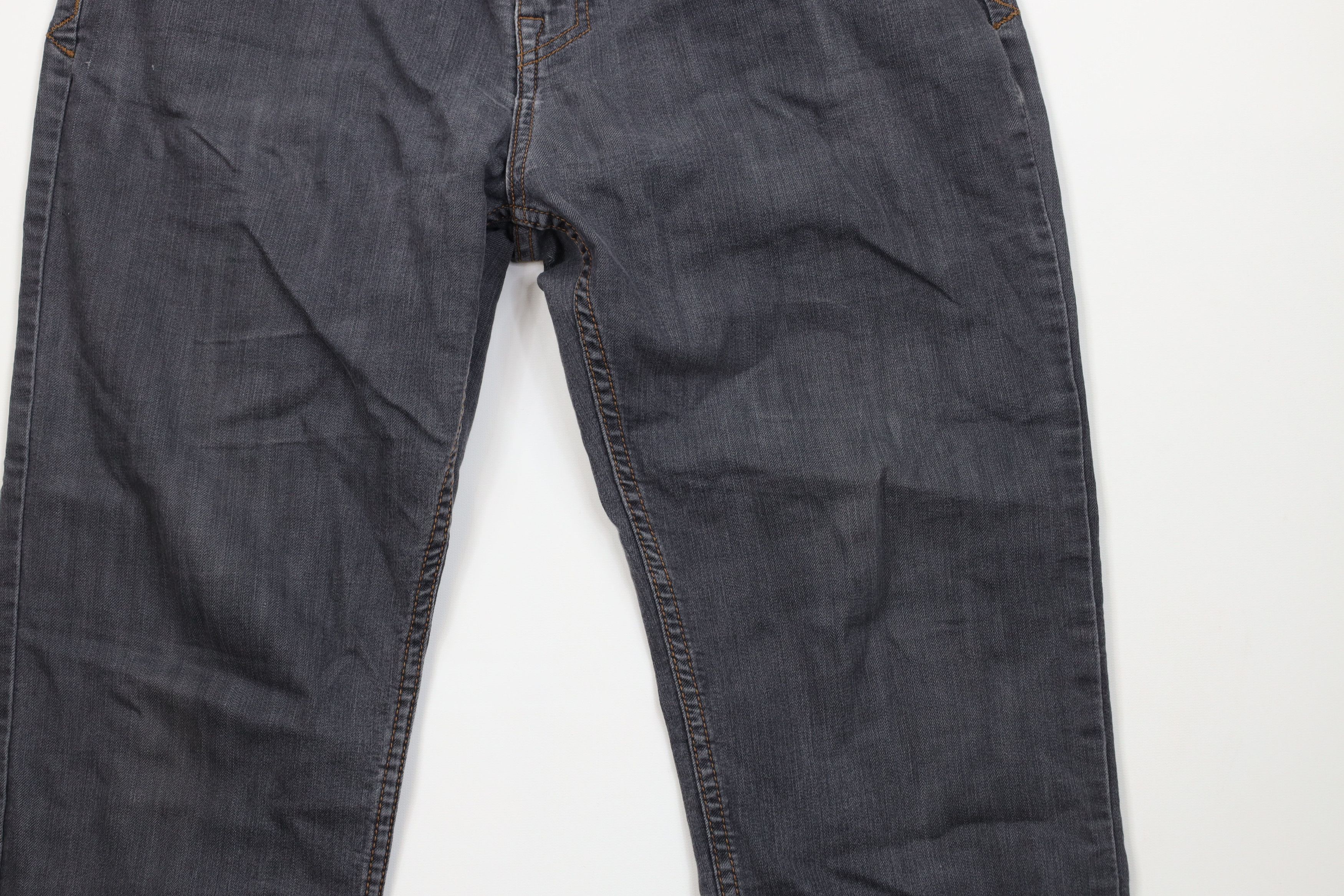 Prana prAna Breathe Faded Organic Cotton Straight Leg Jeans Black Size US 34 / EU 50 - 3 Thumbnail