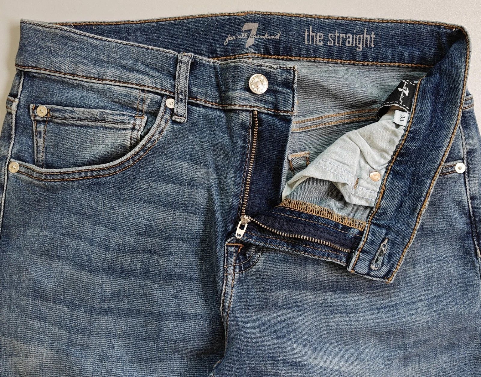 7 For All Mankind 7 For All ManKind The Straight Champlin JEANS T / 6018 Size US 33 - 5 Thumbnail