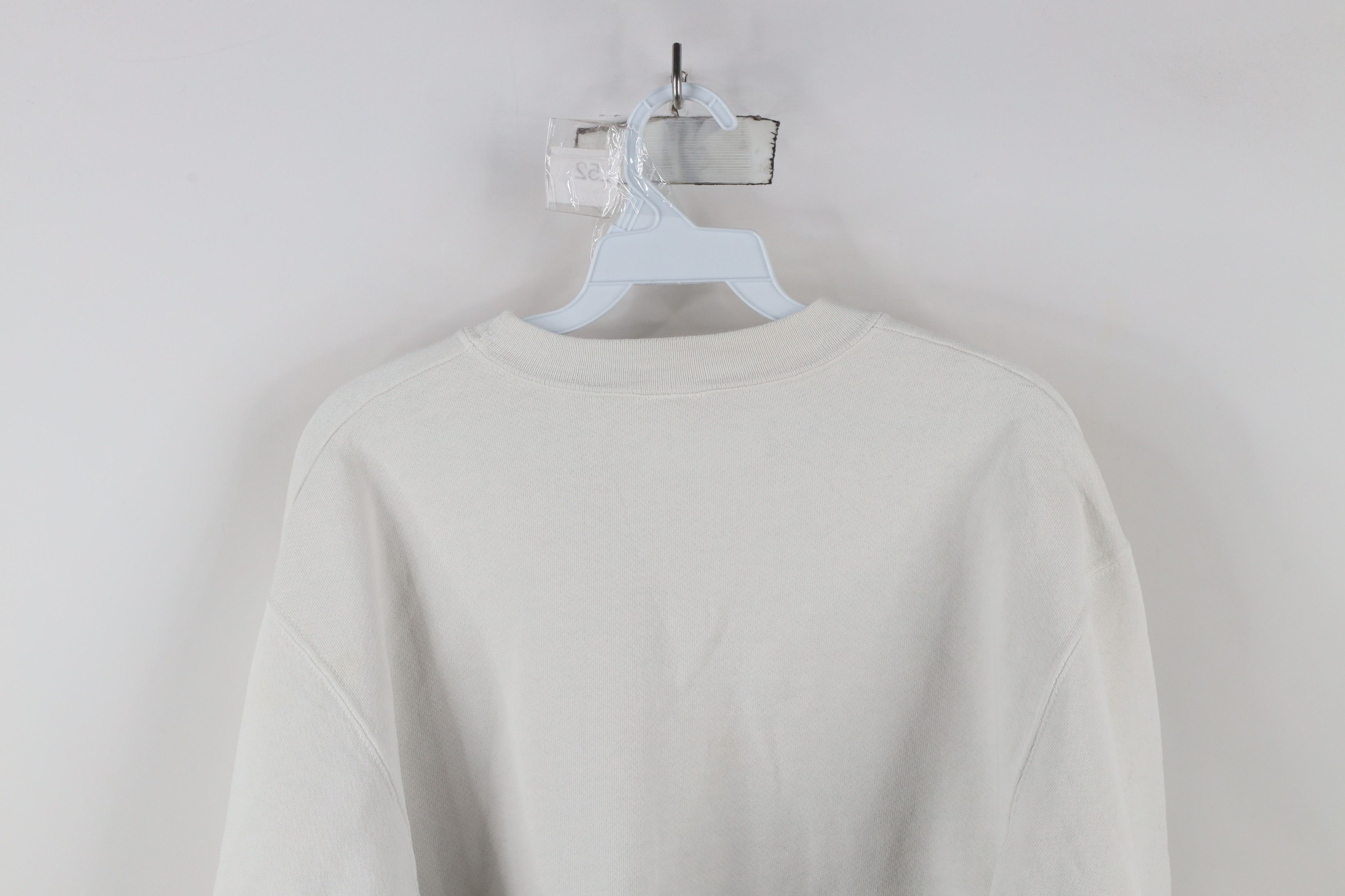 Vintage Vintage 90s Streetwear Blank Crewneck Sweatshirt White Size XL / US 12-14 / IT 48-50 - 11 Thumbnail