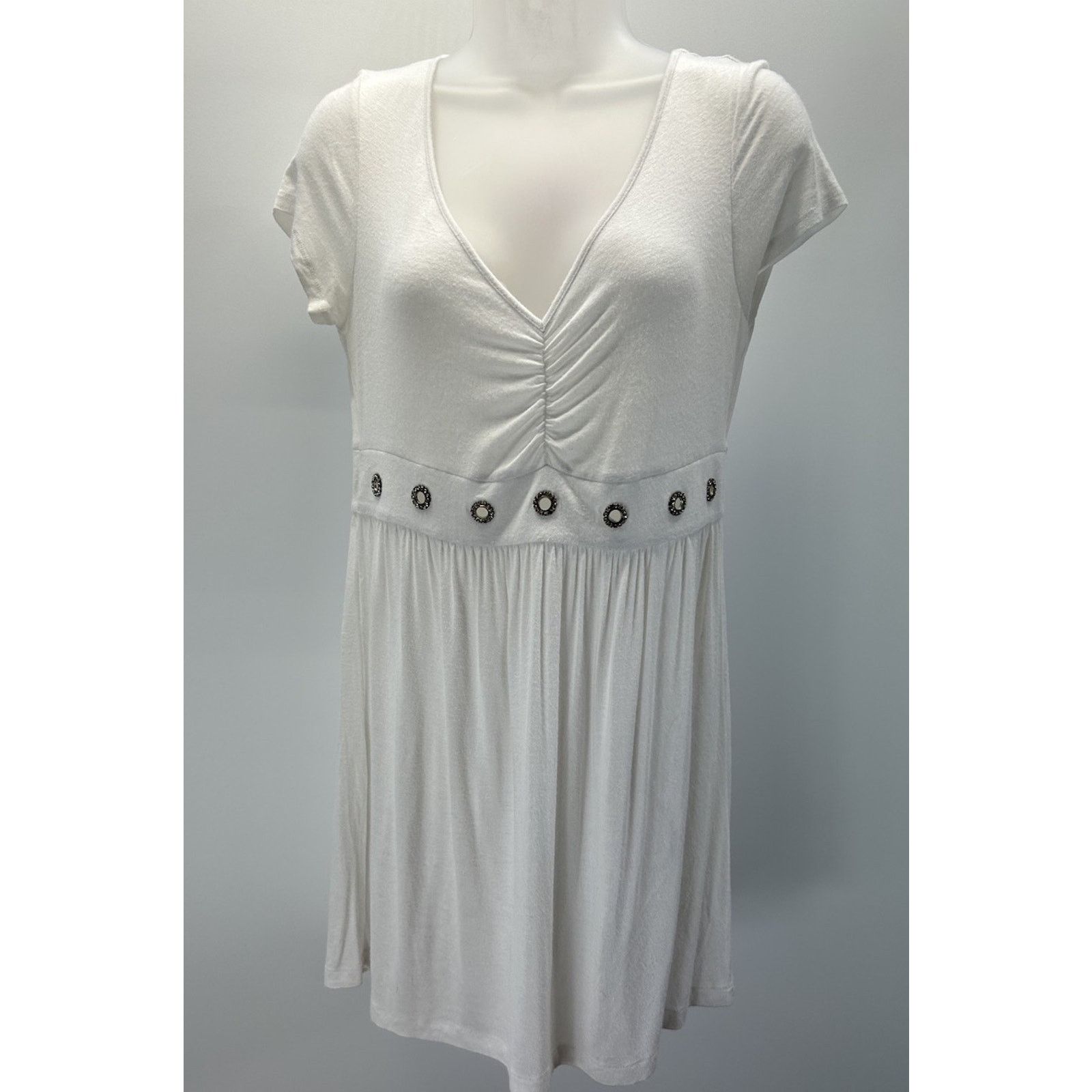 Other V Cristina Dress Woman's Medium White Stretch. Size M / US 6-8 / IT 42-44 - 1 Thumbnail