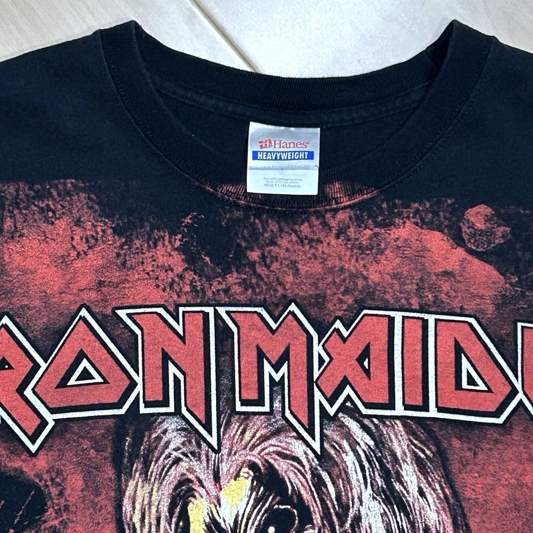 Vintage VINTAGE Iron Maiden Killers Tee Black T-Shirt Short Sleeve Size L Graphic Print Hanes Heavyweight Men Size US L / EU 52-54 / 3 - 4 Thumbnail