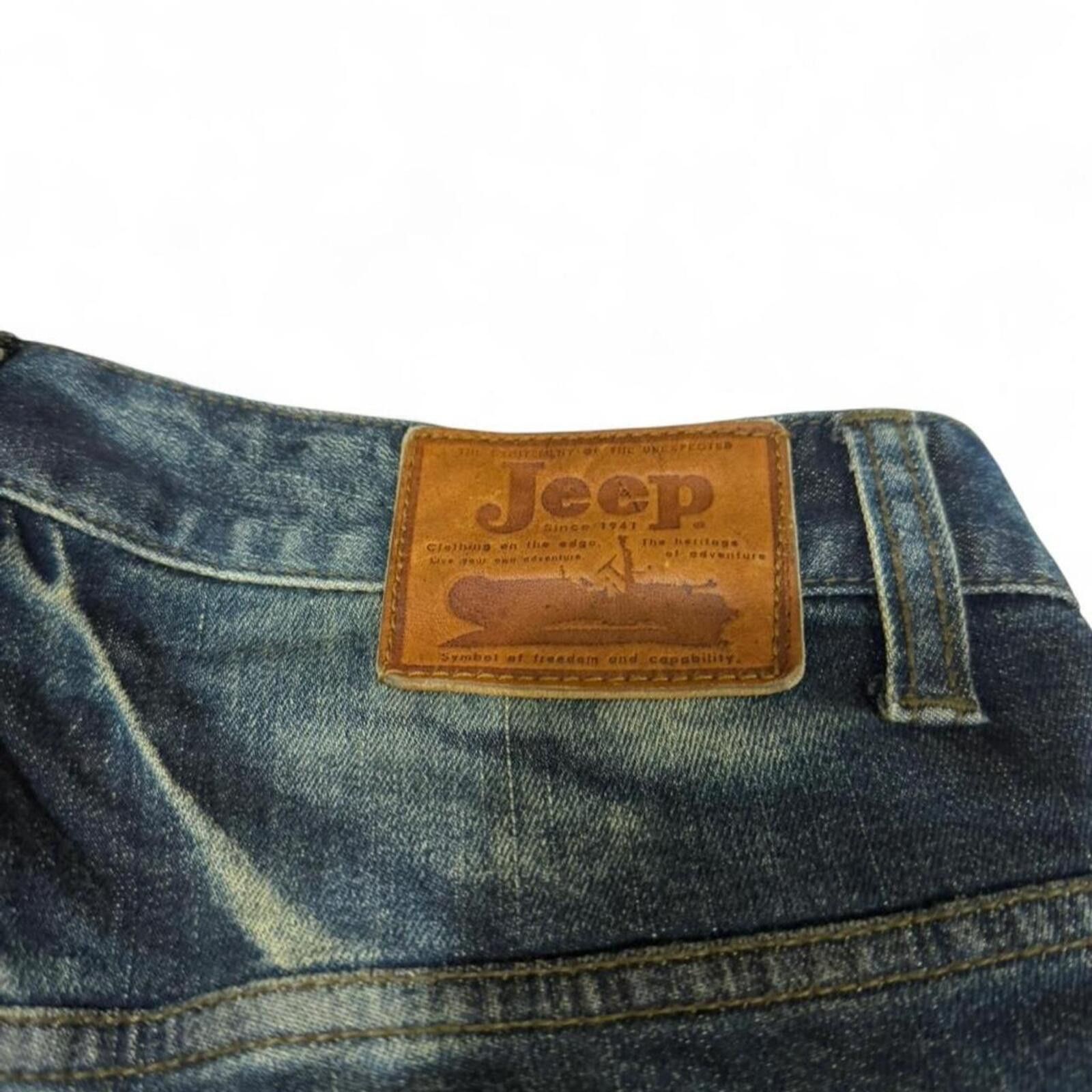 True Religion Jeep Legendary dark wash vintage jeans with patches Size 30" / US 8 / IT 44 - 7 Thumbnail