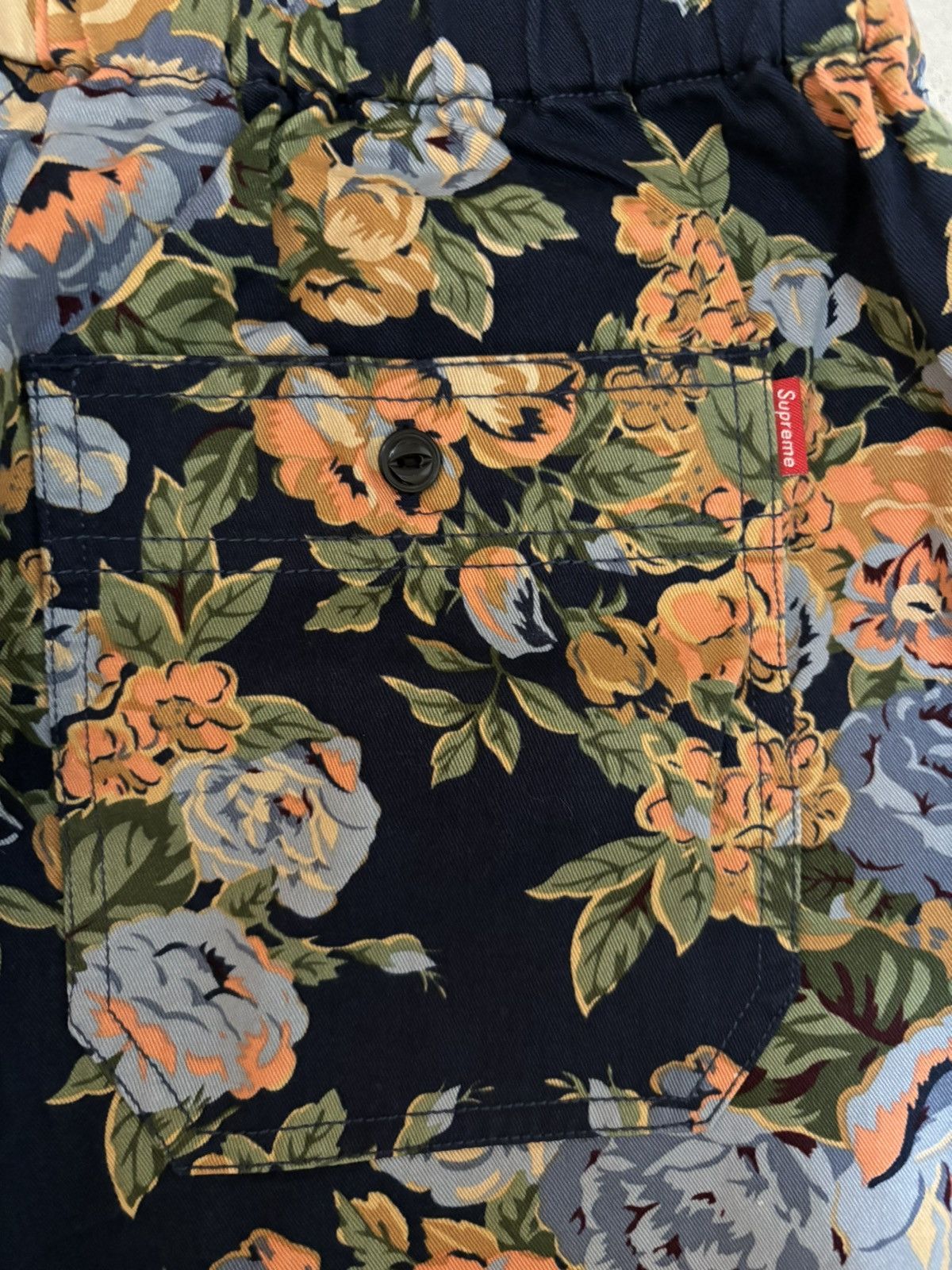 Supreme rare new w/tags FW 2014 Supreme Floral Flower navy pants Size US 30 / EU 46 - 16 Thumbnail