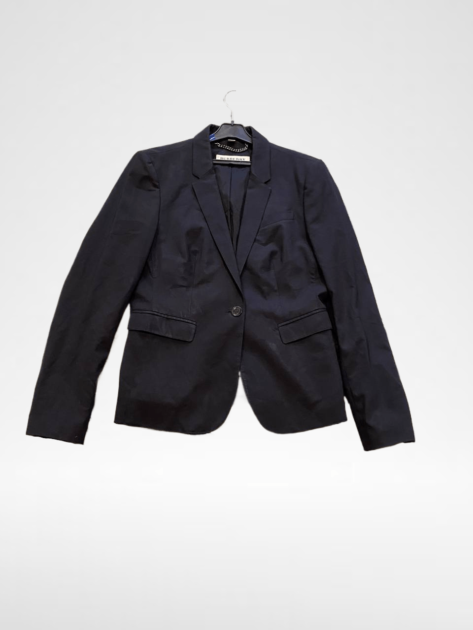 Burberry LUXURY Black VINTAGE Blazer BURBERRY Size L / US 10 / IT 46 - 1 Thumbnail