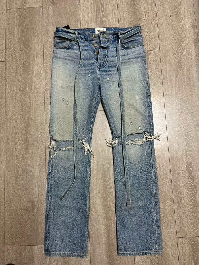 Fear of God Fear of God Straight streamer jeans Size US 34 / EU 50 - 1 Thumbnail