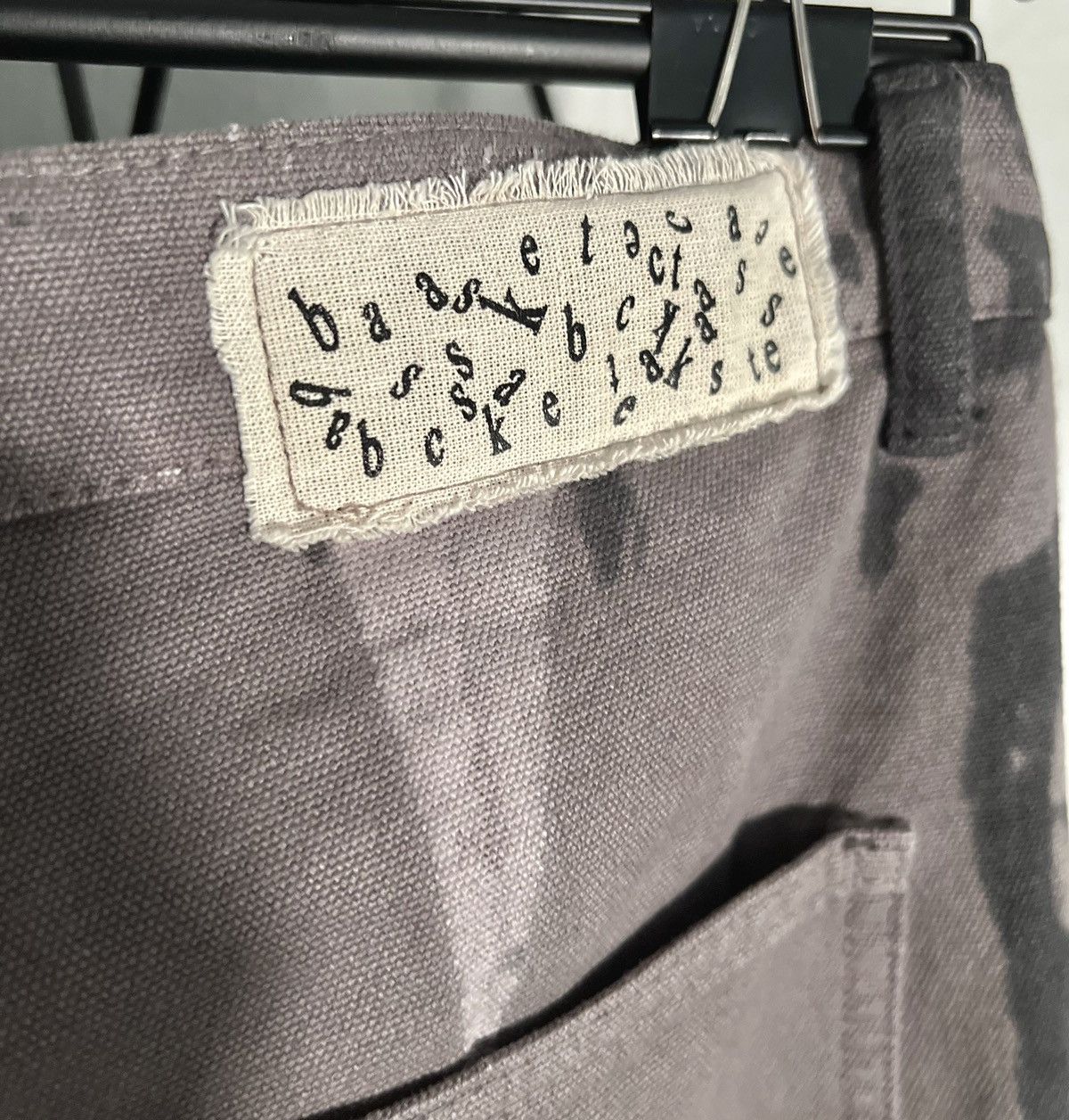 Basketcase Gallery bleach black distressed fatigue pants 36