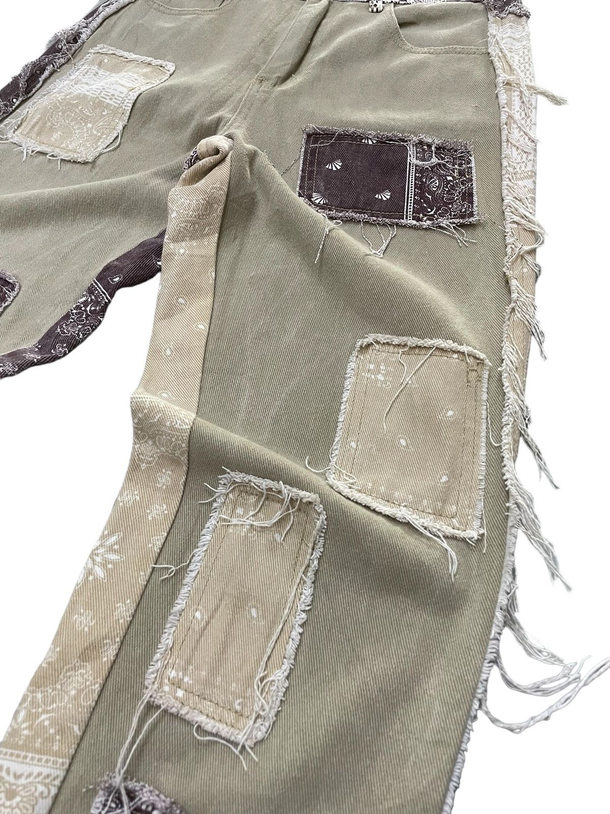 Hysteric Glamour × Japanese Brand × Junya Watanabe Vintage Kapital Junyawatanabe Style Patchwork Bandana Pants Size US 29 - 5 Thumbnail