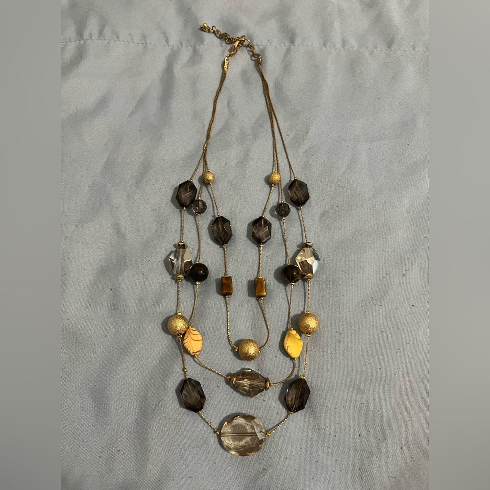 Other Charming Charlie Layered Beaded Necklace on Gold-tone Chains Size ONE SIZE - 1 Thumbnail