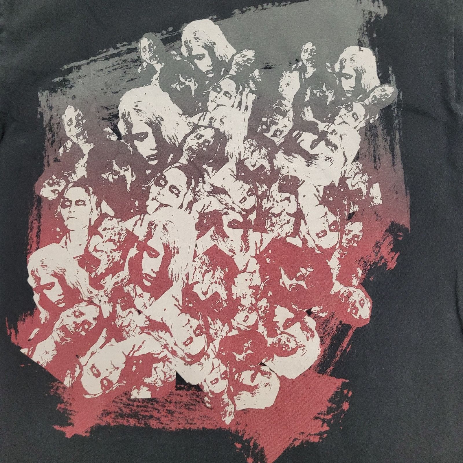 Anchor Blue Zombie Horror Shirt Medium 20x26 Faded Black Grunge Size US M / EU 48-50 / 2 - 7 Thumbnail