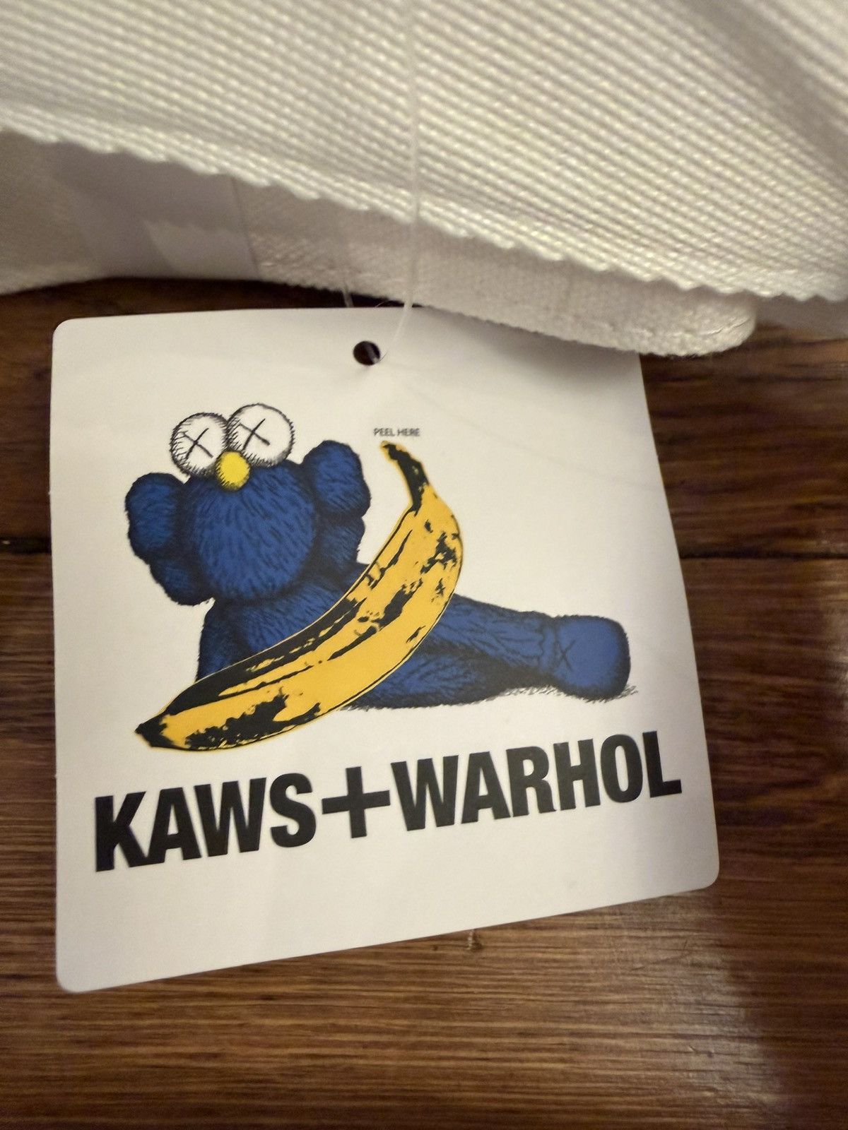 Andy Warhol × Kaws × Uniqlo KAWS x Andy Warhol Canvas Tote Bag White Limited Edition NWT Size ONE SIZE - 3 Thumbnail