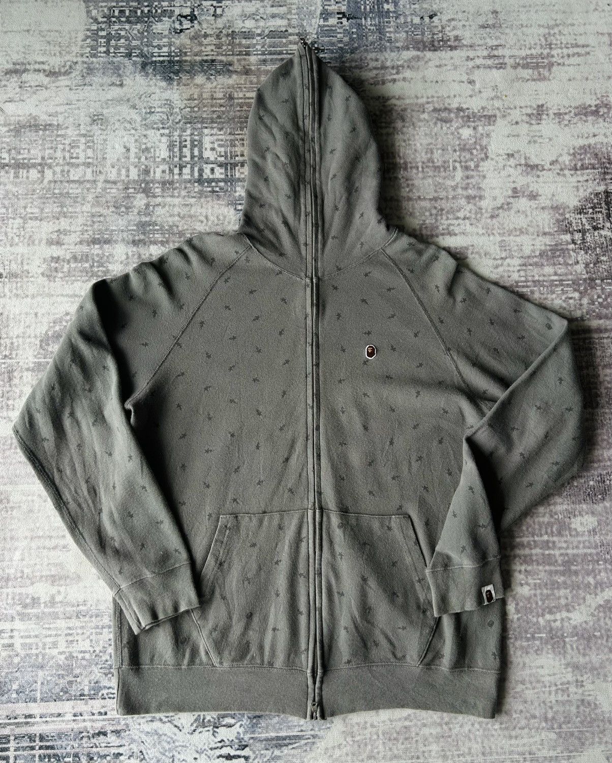 Bape Vintage Bapesta FullZip Monogram Hoodie Size US M / EU 48-50 / 2 - 2 Thumbnail