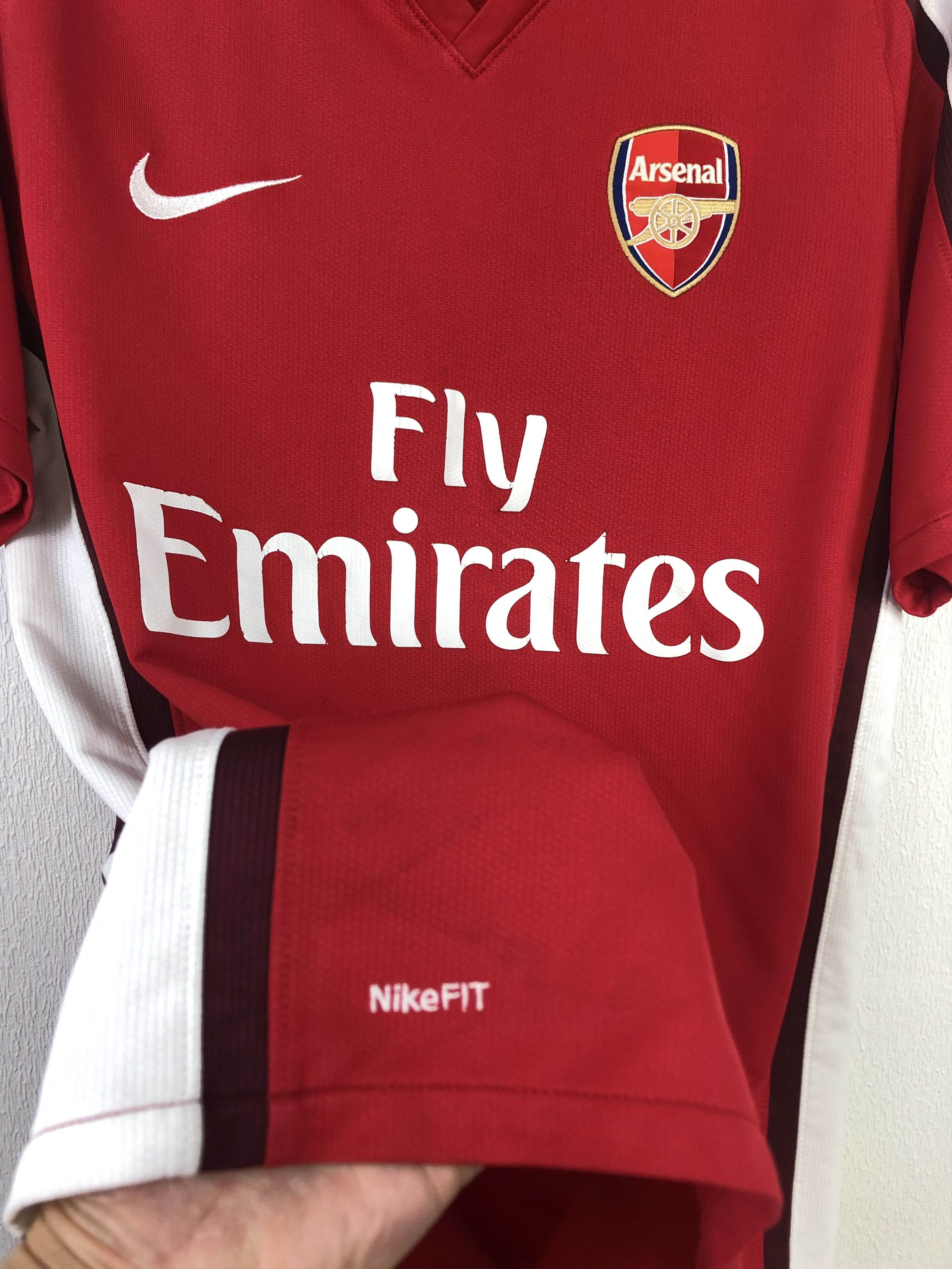 Nike Arsenal football shirt 2008 Soccer Jersey Gunners Tee Hype Size US M / EU 48-50 / 2 - 6 Thumbnail