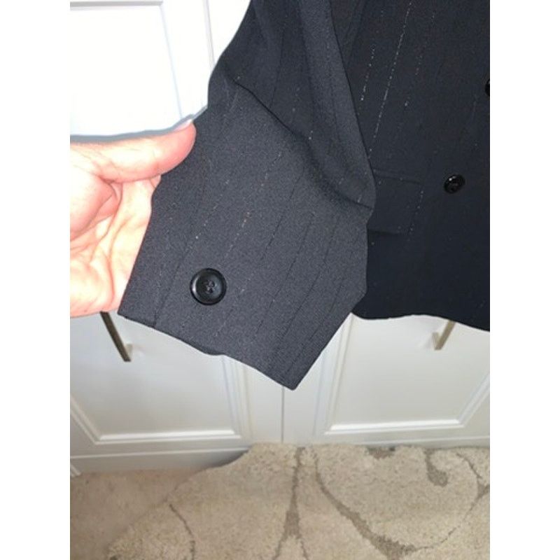 JH Collectibles JH Collectibles Women's Black Pinstripe PantSuit Set Size 10 Size 32" / US 10 / IT 46 - 16 Thumbnail
