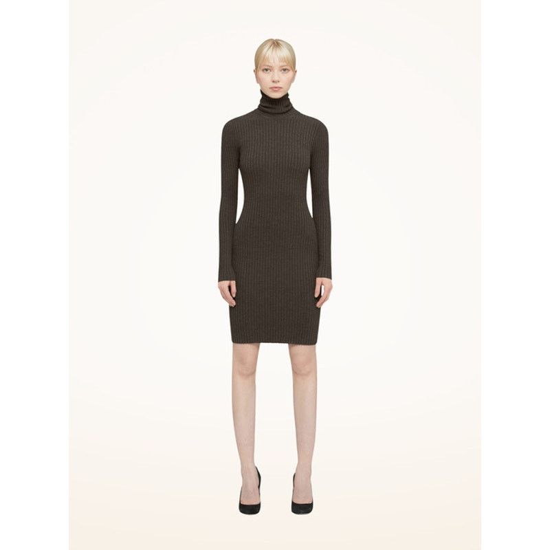 Wolford Wolford Green Merino Wool Blend Ribbed Turtleneck Dress XS Size XS / US 0-2 / IT 36-38 - 1 Thumbnail