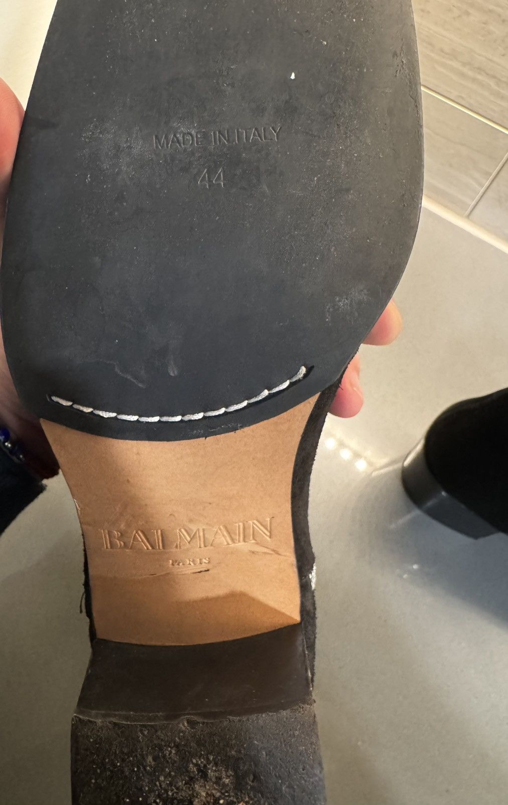 Balmain Balmain Black Suade Boots Size US 11 / EU 44 - 6 Thumbnail